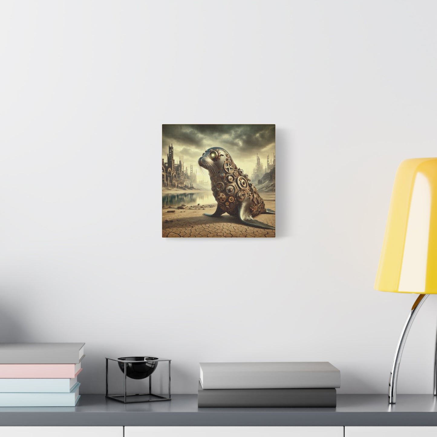 Steampunk Seal 10 - Thick Matte Canvas Print