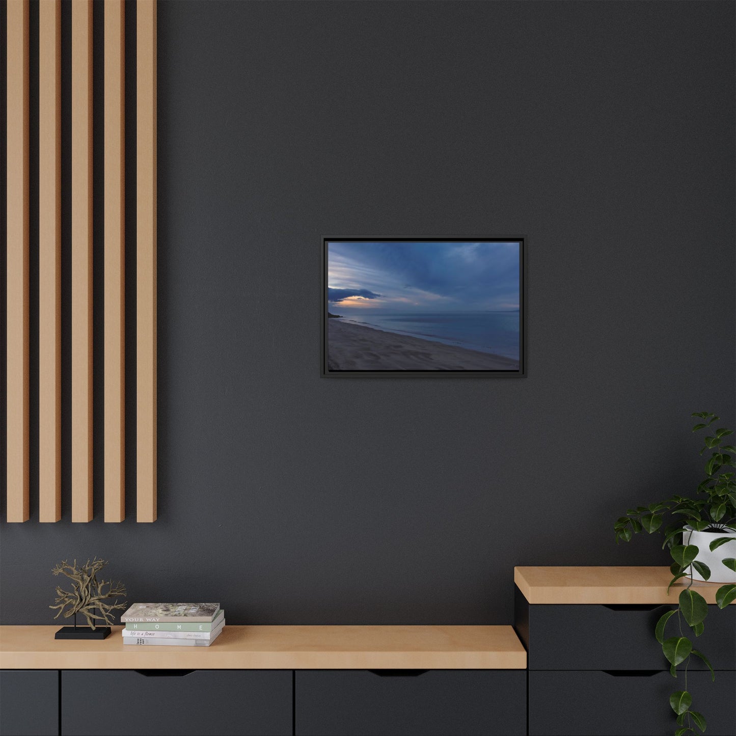 Winter Dawn at Waterloo Beach [6707] | Framed Canvas