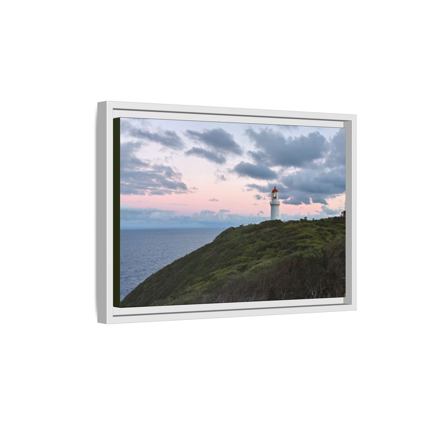 Cape Schank Lighthouse at Sunrise in Winter [6228] | Framed Canvas