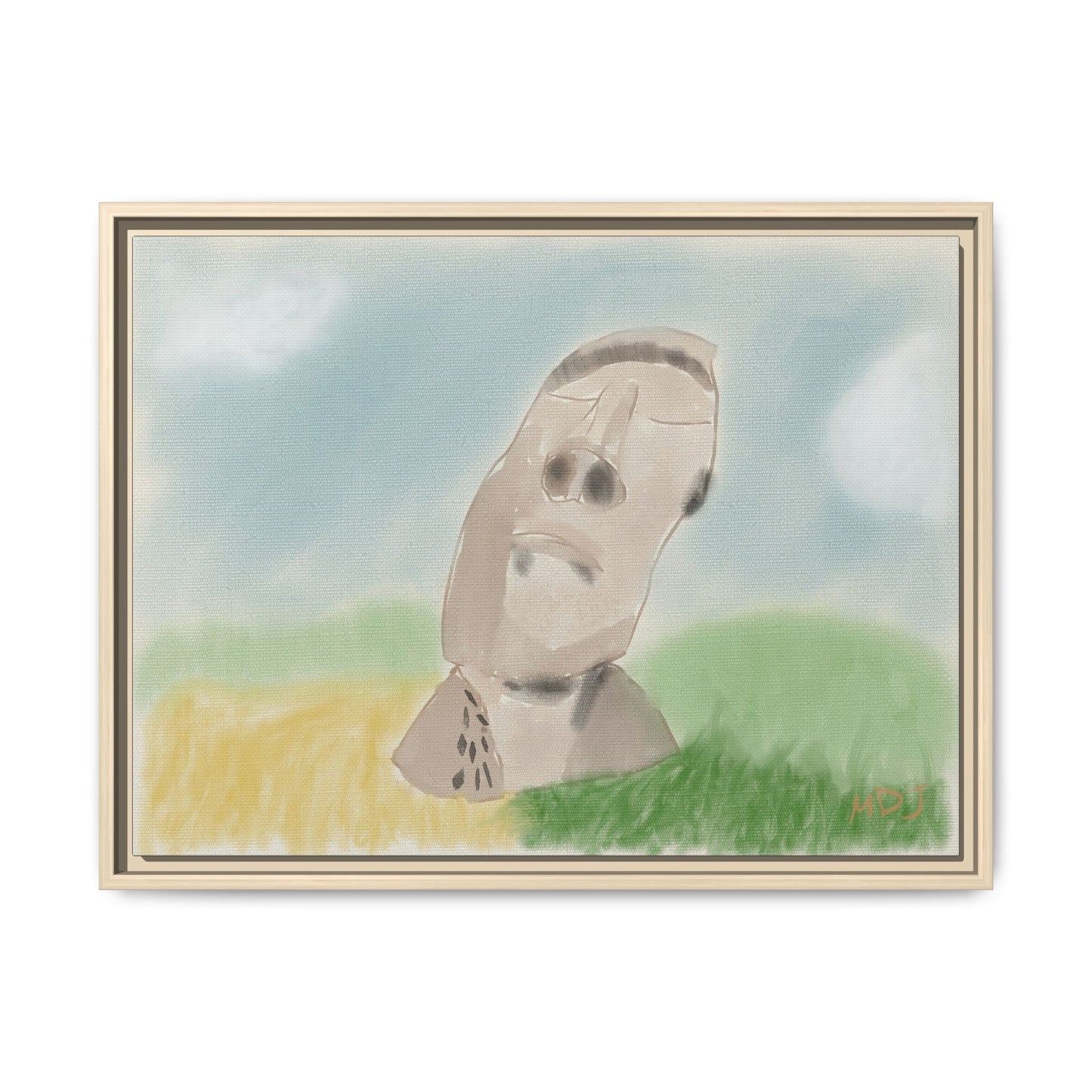 Moai Serenity | The Framed Canvas Deployment