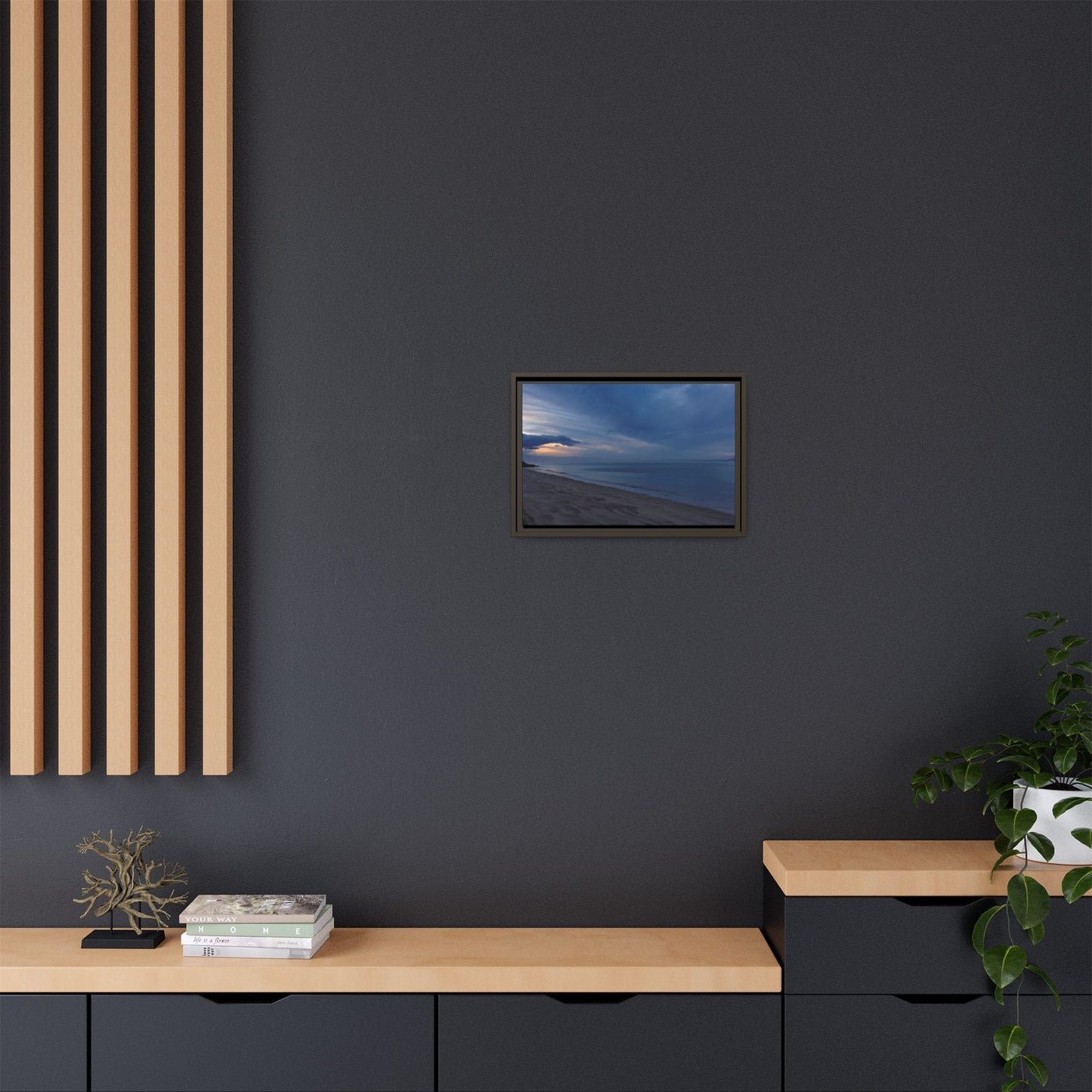 Winter Dawn at Waterloo Beach [6707] | Framed Canvas