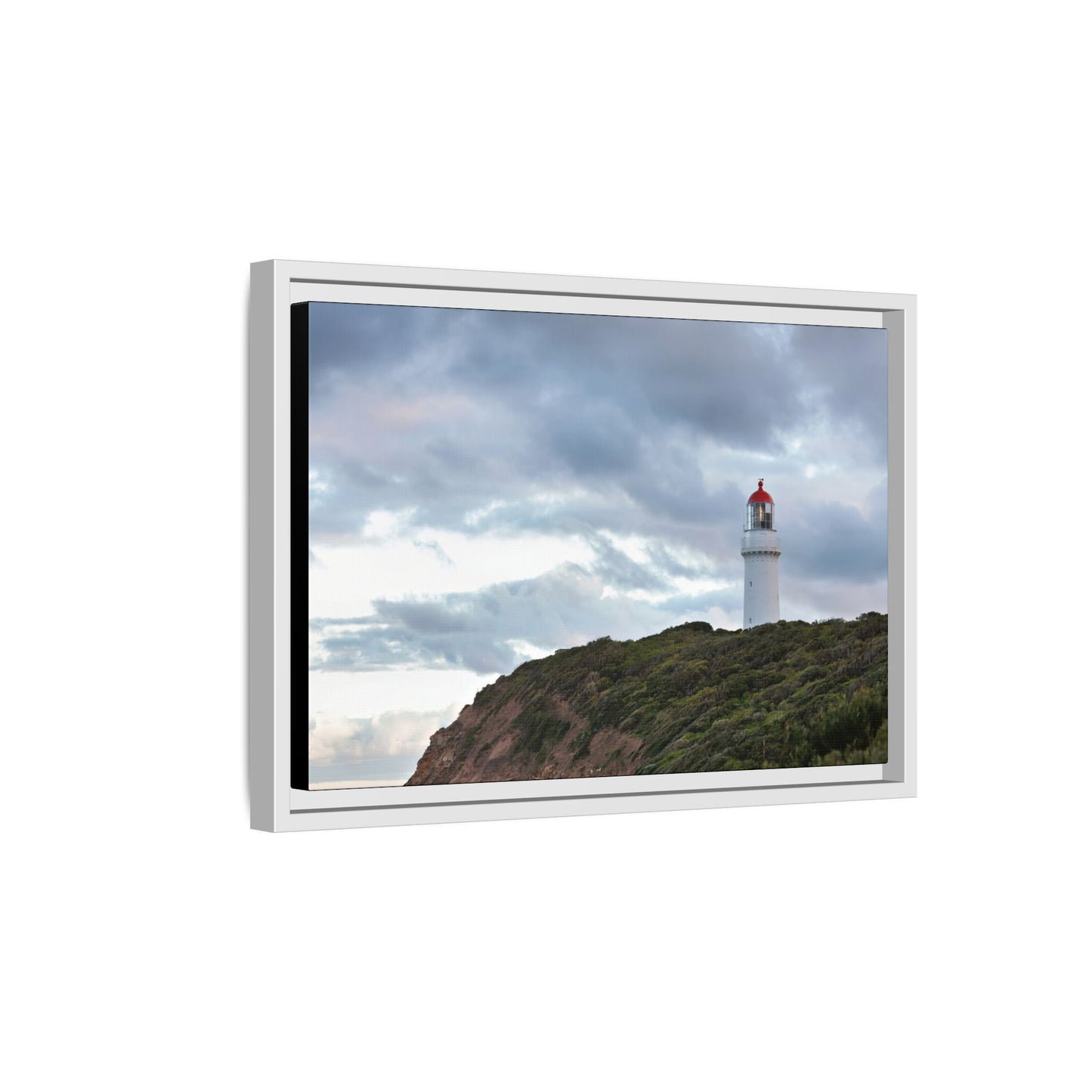 Cape Schank Lighthouse on a Winter Morning 6287 - Framed Canvas Print