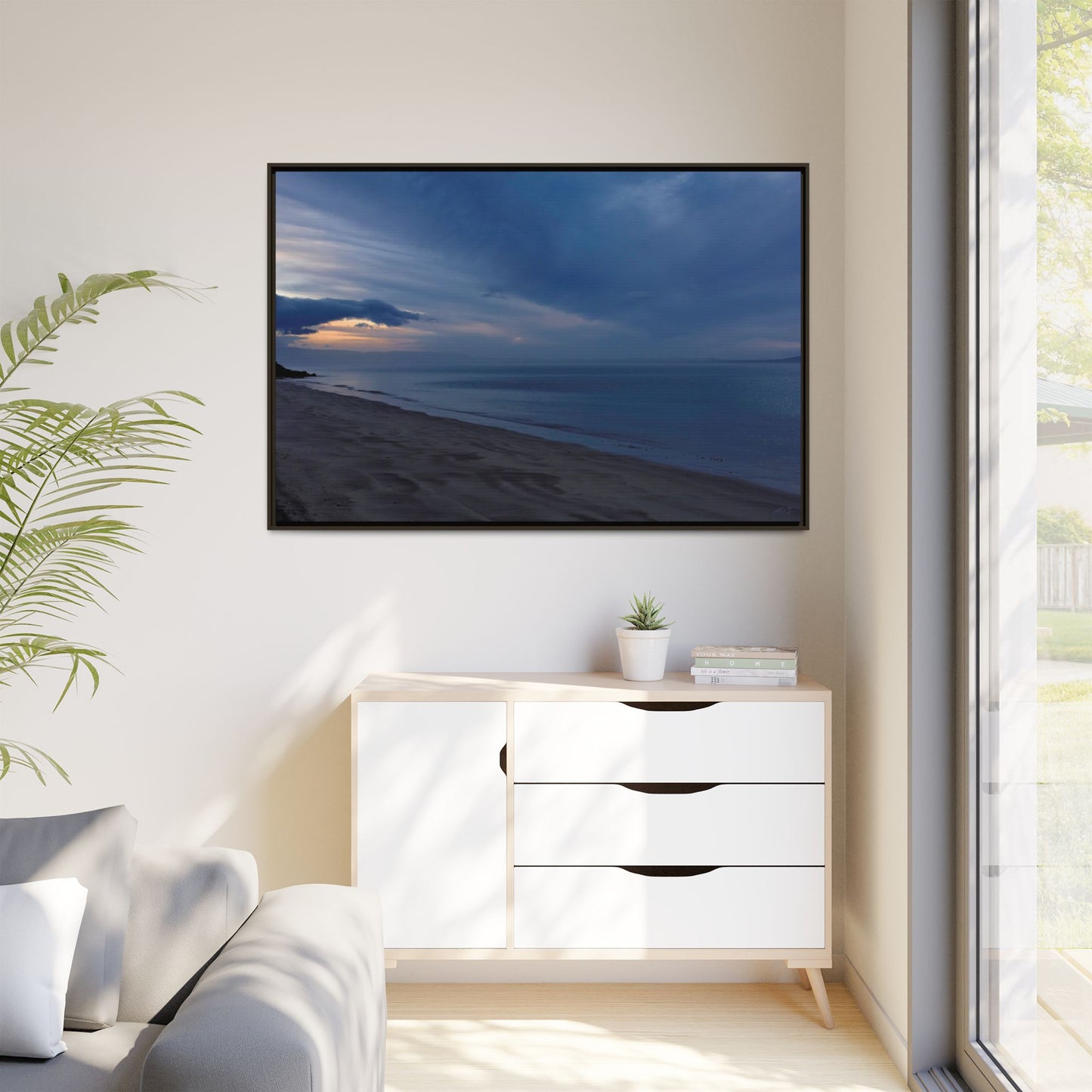 Winter Dawn at Waterloo Beach [6707] | Framed Canvas