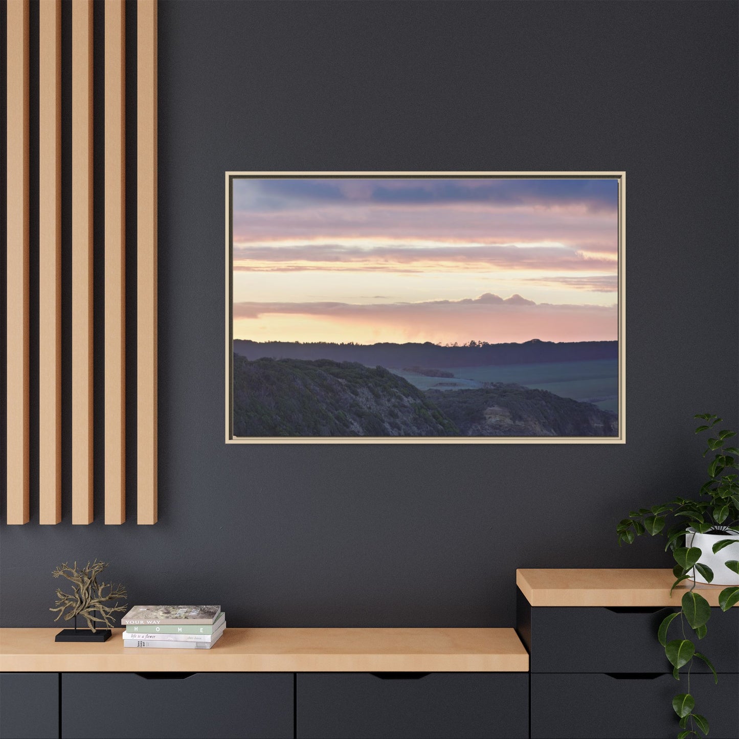 Lever de soleil hivernal sur la péninsule de Mornington [6239] | Toile encadrée