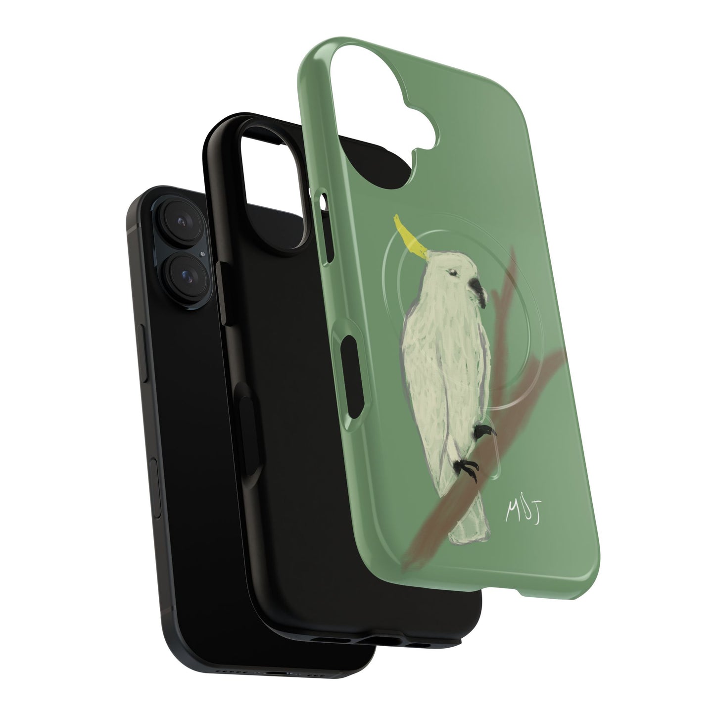 Cockatoo Charm - Tough Magnetic Case (MagSafe® Compatible)