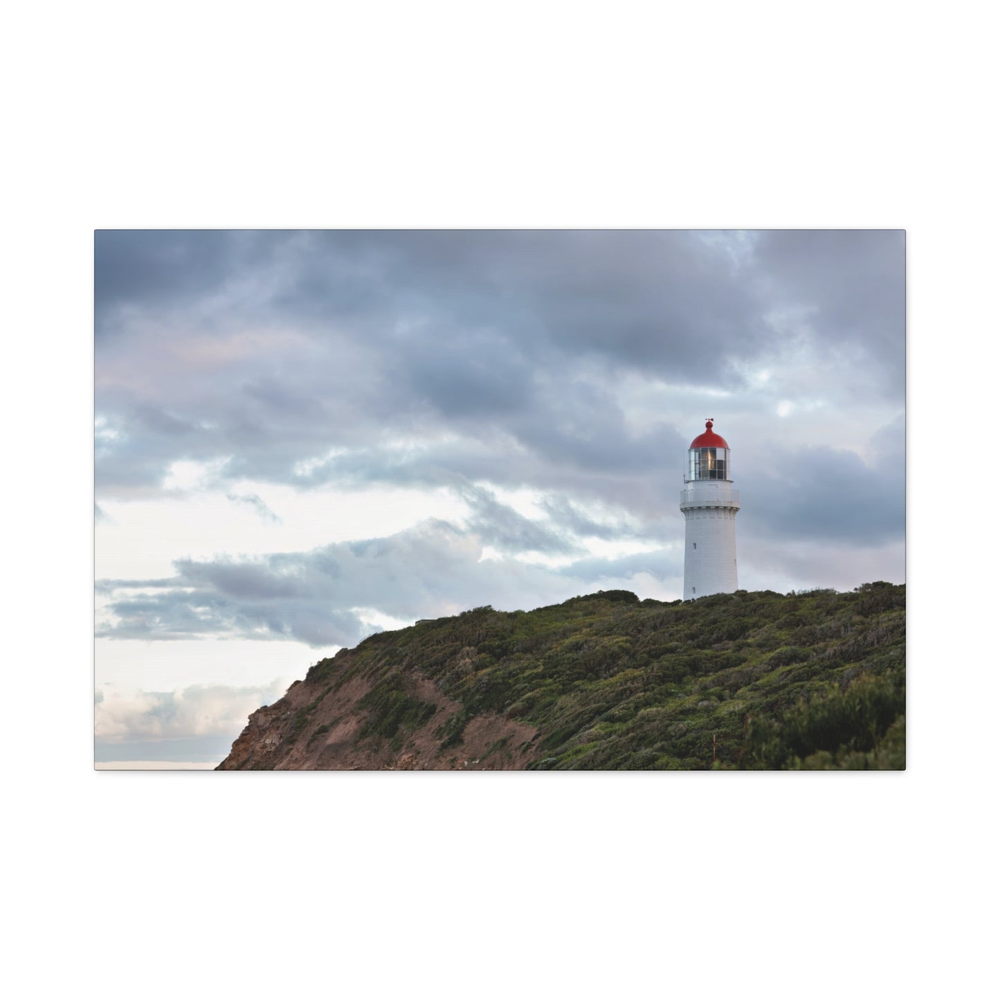 Cape Schank Lighthouse on a Winter Morning 6287 - Thick Matte Canvas Print