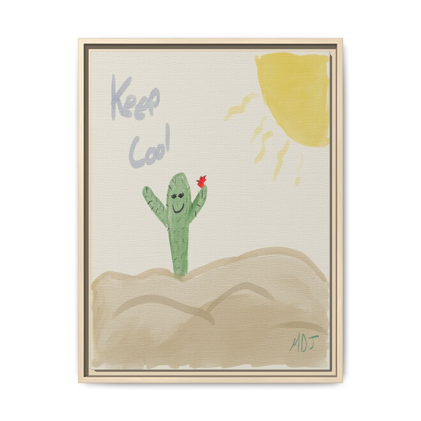 Keep Cool - Framed Canvas Print