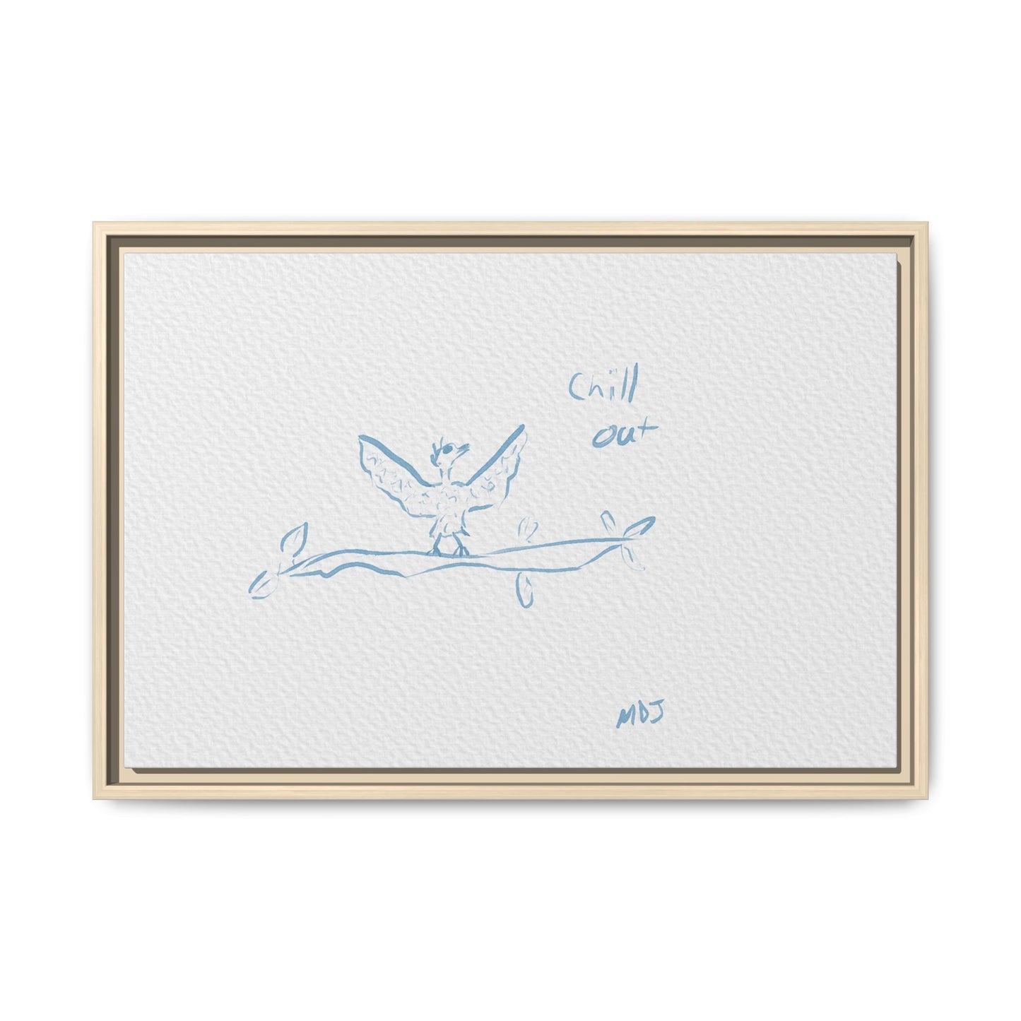 Chill Out Bird | The Framed Canvas Deployment