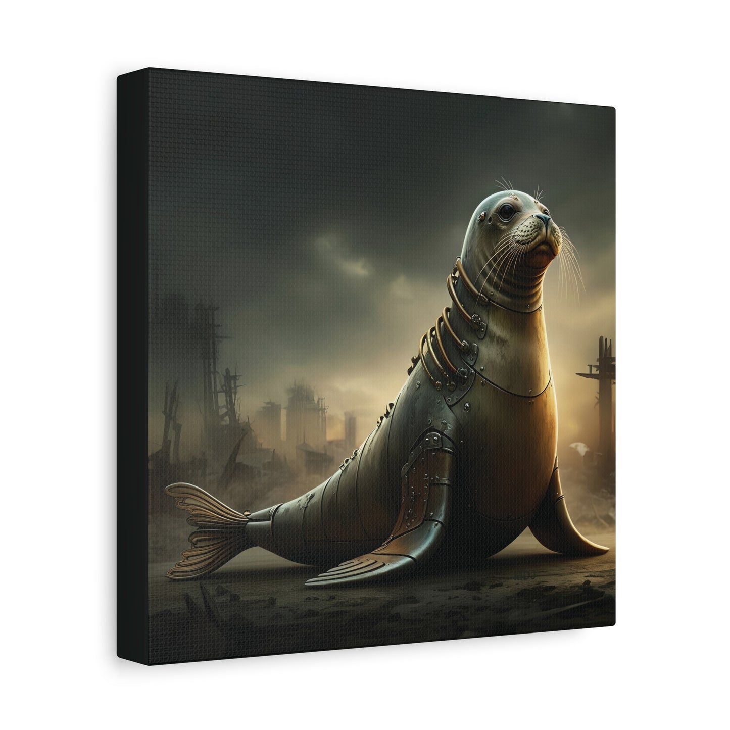 Steampunk Seal 12 - Thick Matte Canvas Print