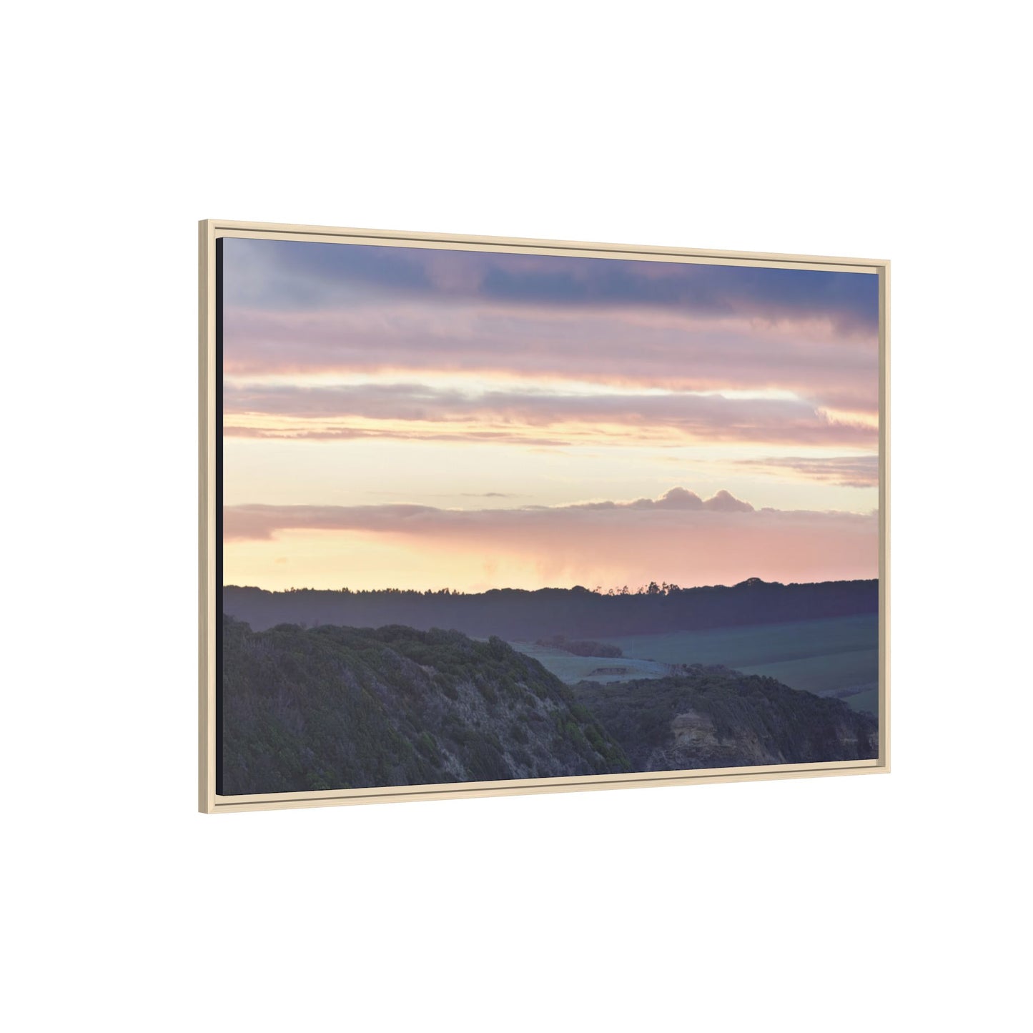 Lever de soleil hivernal sur la péninsule de Mornington [6239] | Toile encadrée
