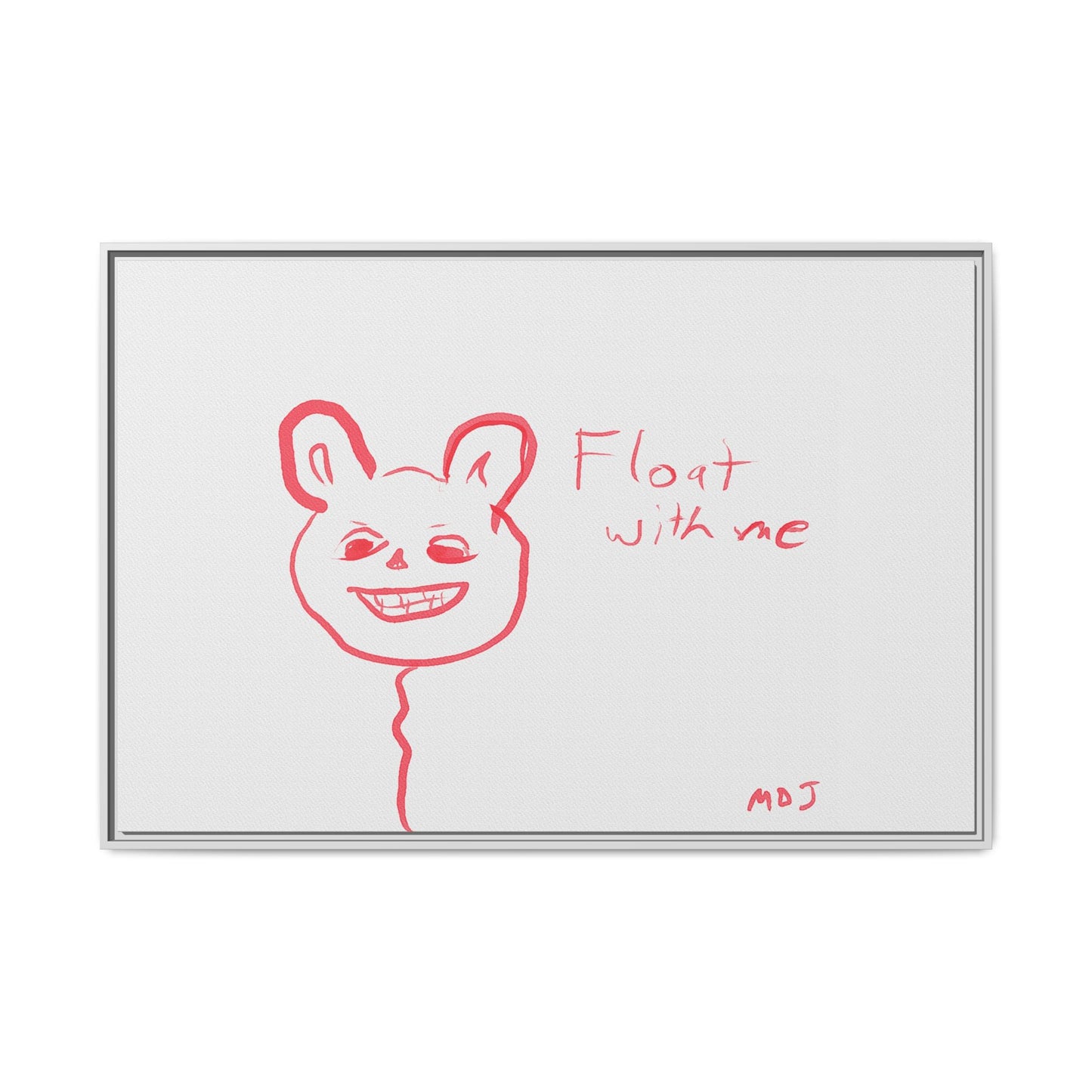 Float with Me - Framed Canvas Print