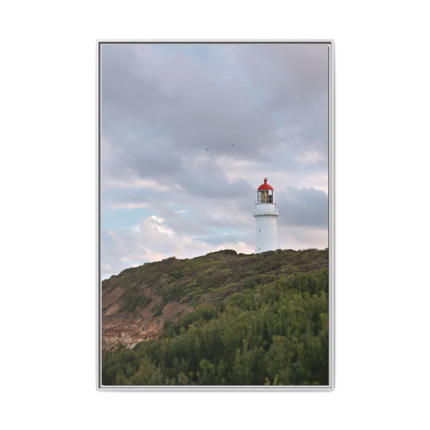 Cape Schank Lighthouse in Winter Light 6286 - Thick Matte Canvas Print, Framed