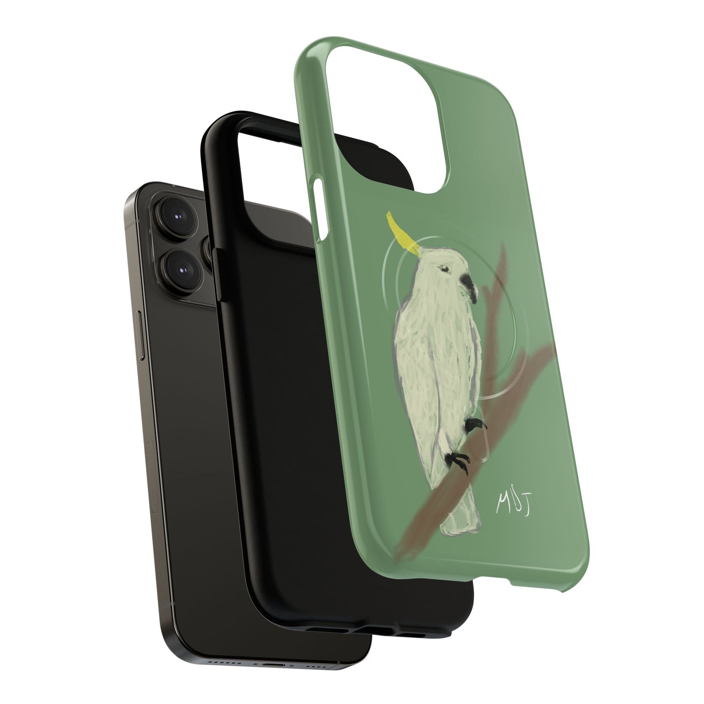 Cockatoo Charm - Tough Magnetic Case (MagSafe® Compatible)
