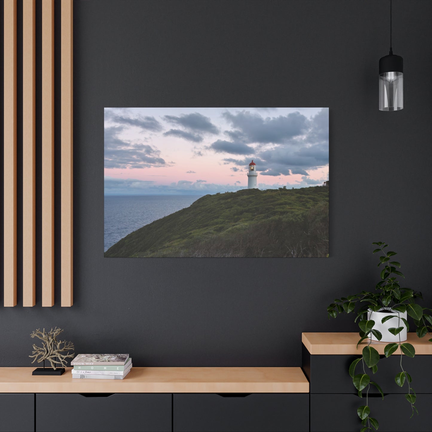 Cape Schank Lighthouse at Sunrise in Winter 6228 - Thick Matte Canvas Print