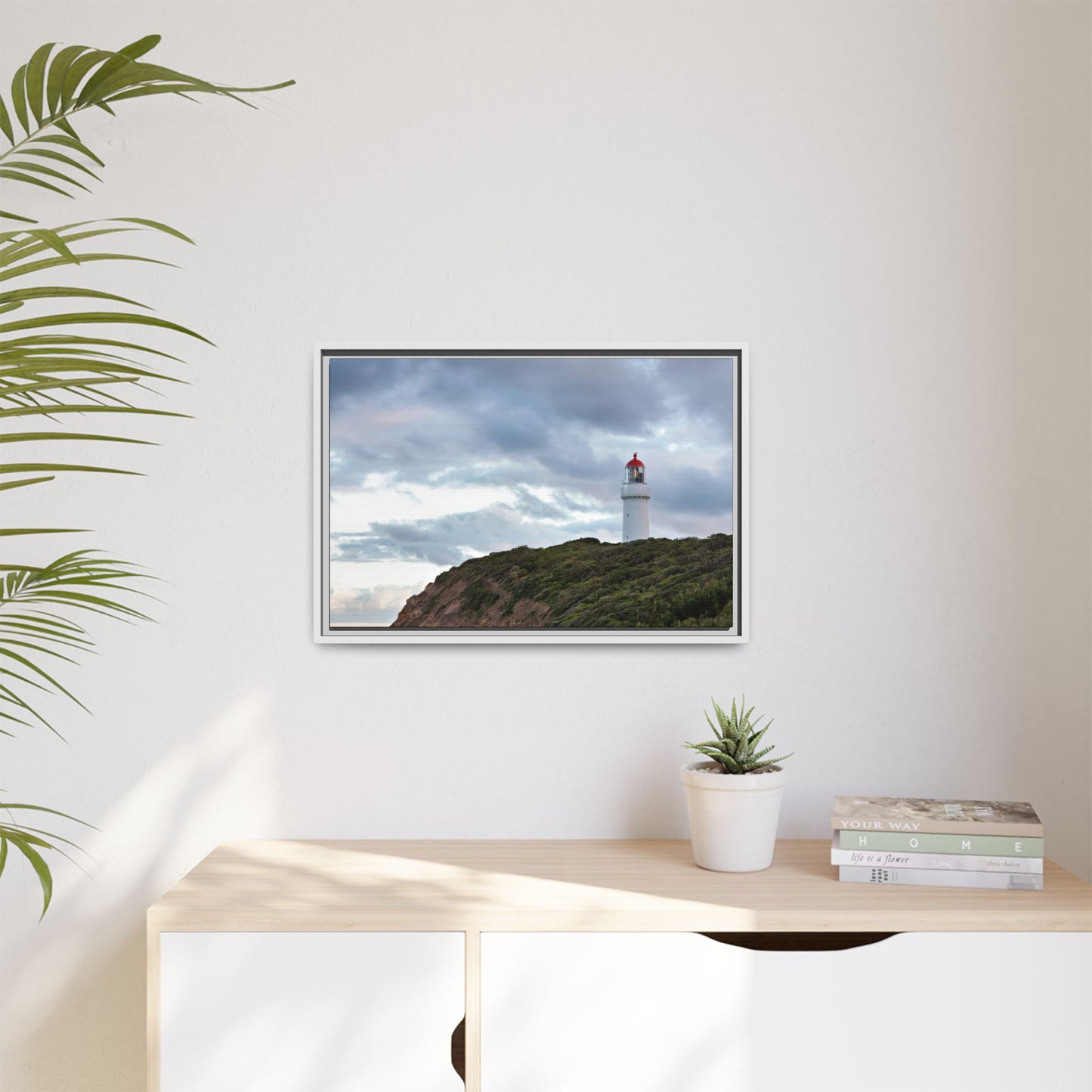 Cape Schank Lighthouse on a Winter Morning 6287 - Framed Canvas Print