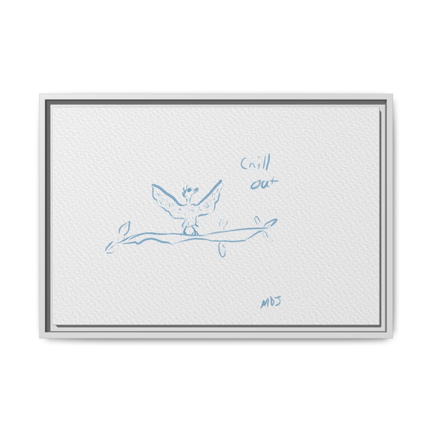 Chill Out Bird | The Framed Canvas Deployment