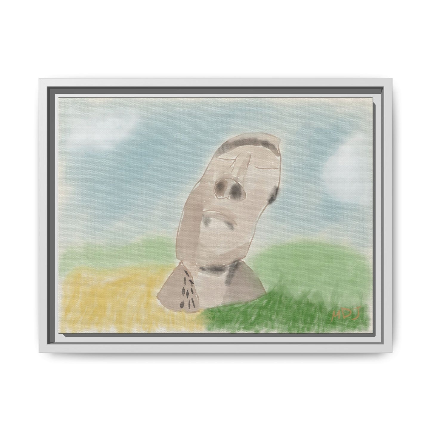 Moai Serenity | The Framed Canvas Deployment