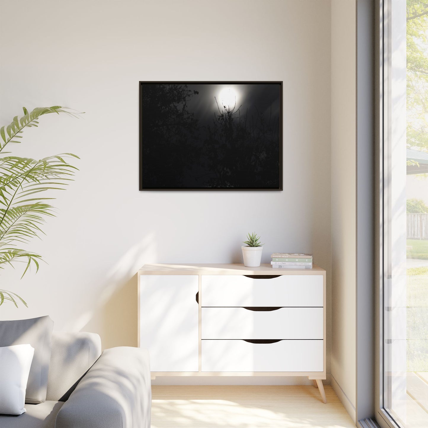 A Dance of Shadows Beneath the Moonlight [28] | Framed Canvas