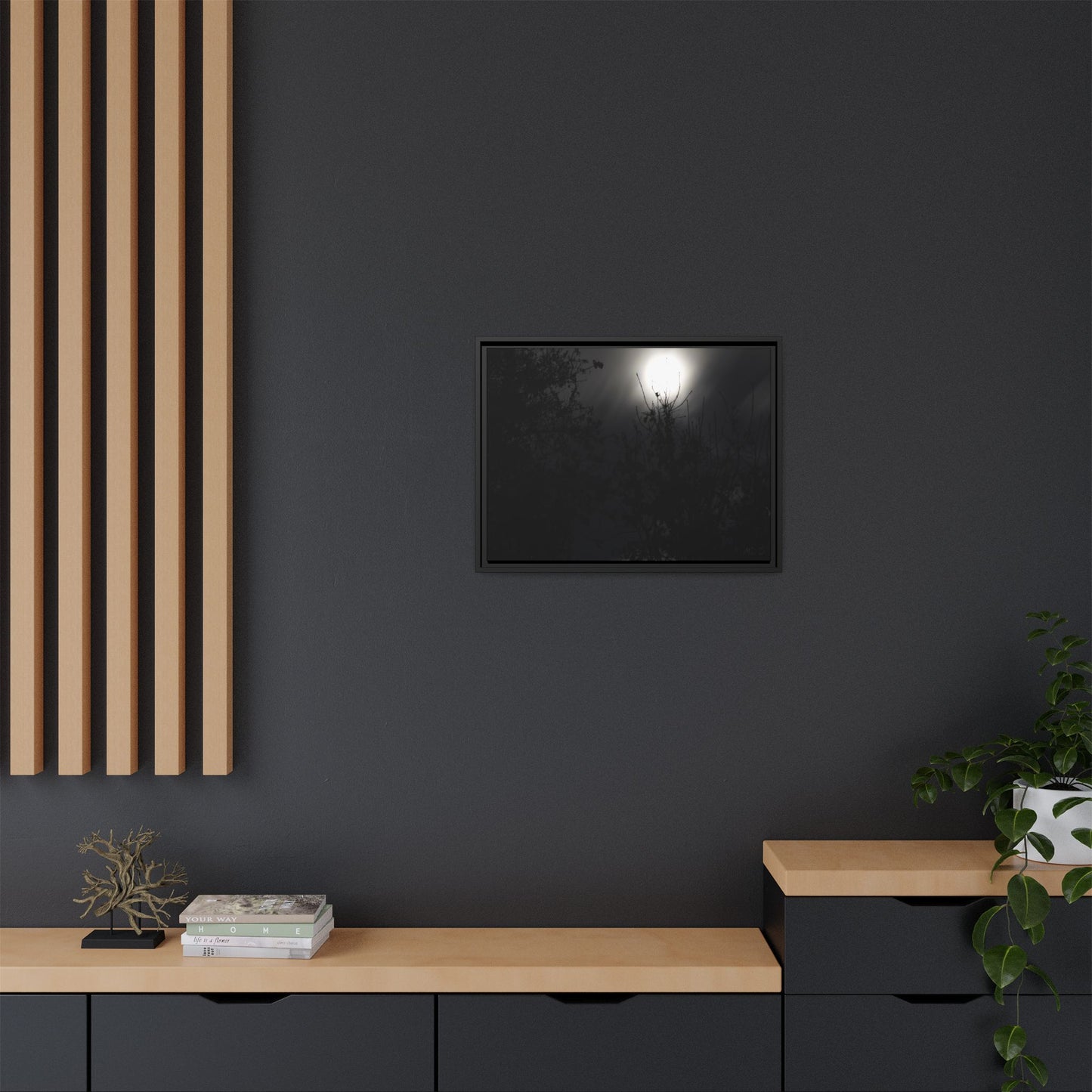 A Dance of Shadows Beneath the Moonlight [28] | Framed Canvas