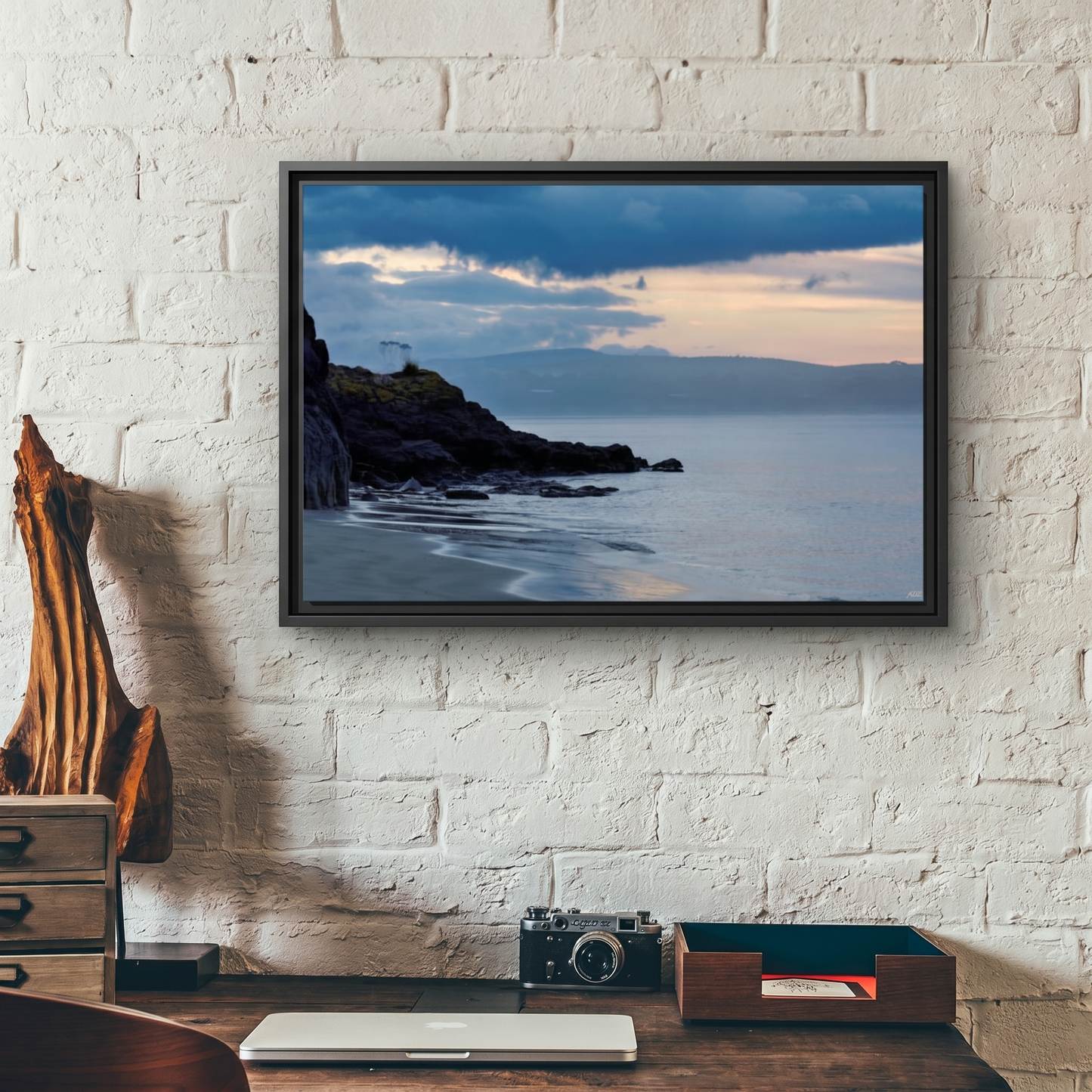 Winter Calm at Waterloo Beach [6711] | The Framed Canvas Deployment