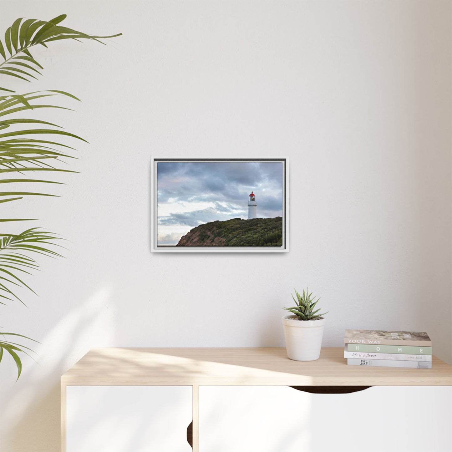 Cape Schank Lighthouse on a Winter Morning 6287 - Framed Canvas Print