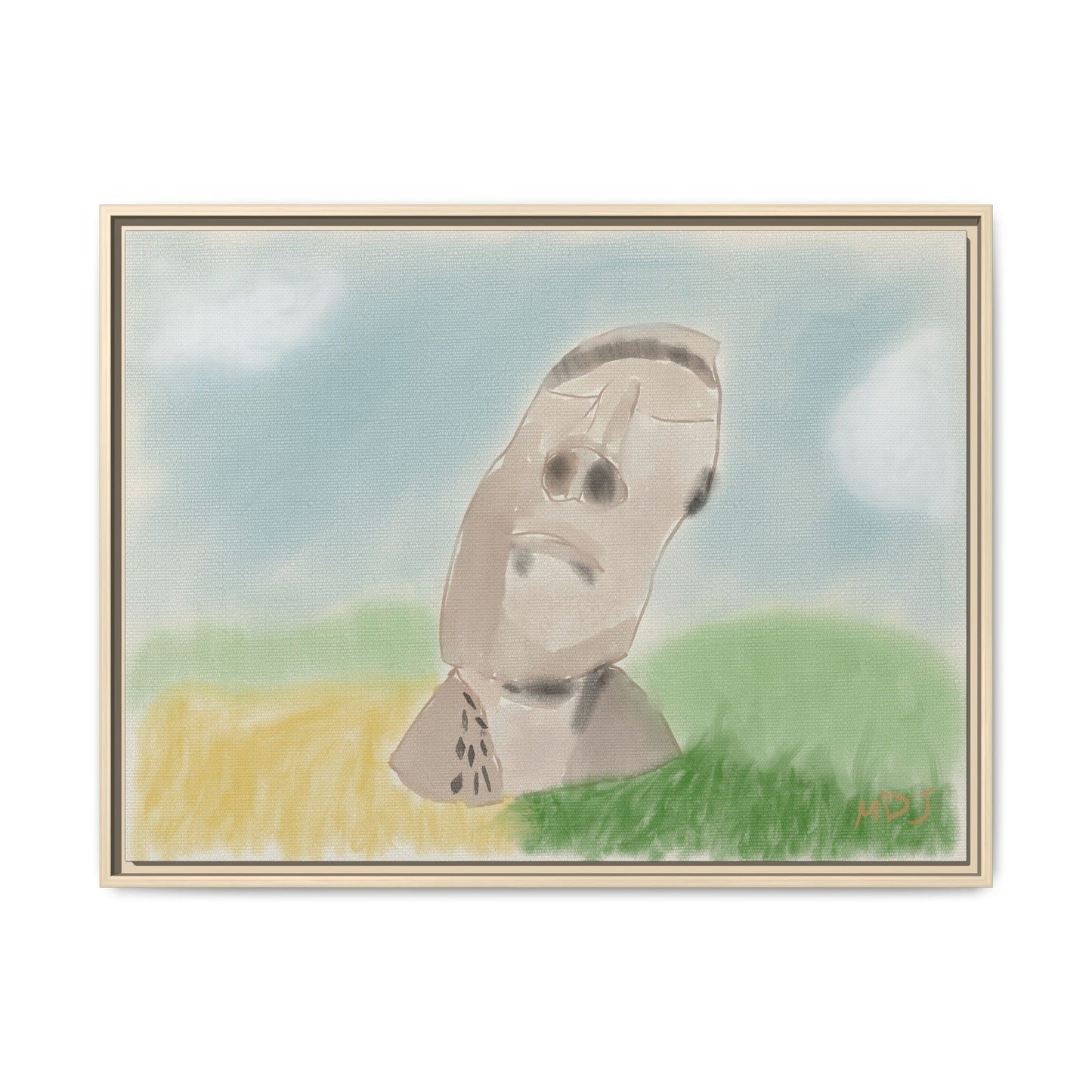 Moai Serenity | The Framed Canvas Deployment