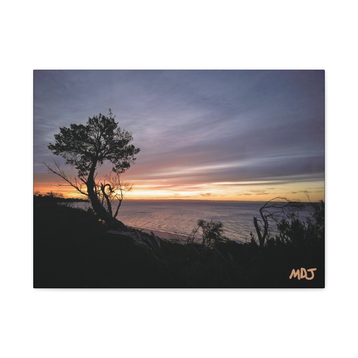 A Tranquil Evening: The Sunset Over Cowes - Canvas Print