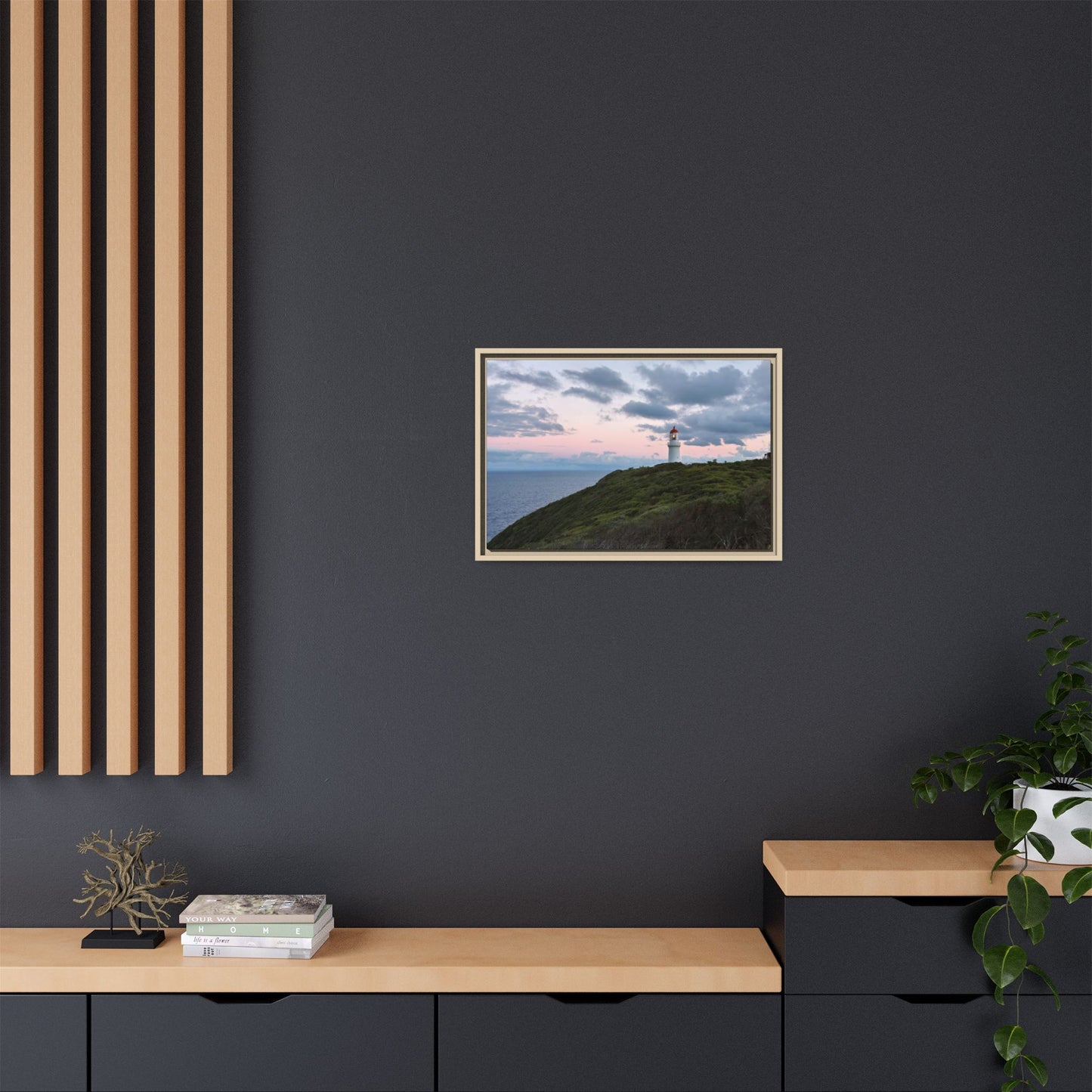 Cape Schank Lighthouse at Sunrise in Winter [6228] | Framed Canvas