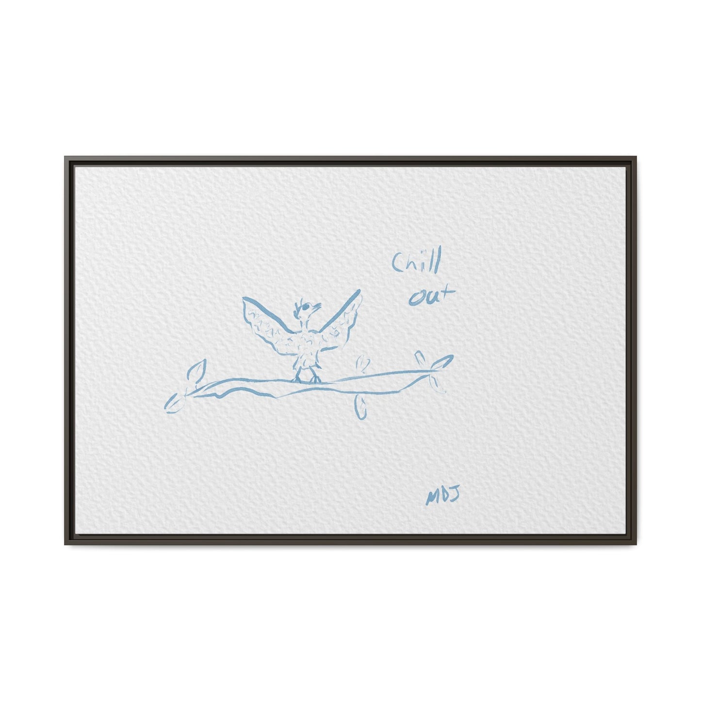 Chill Out Bird | The Framed Canvas Deployment