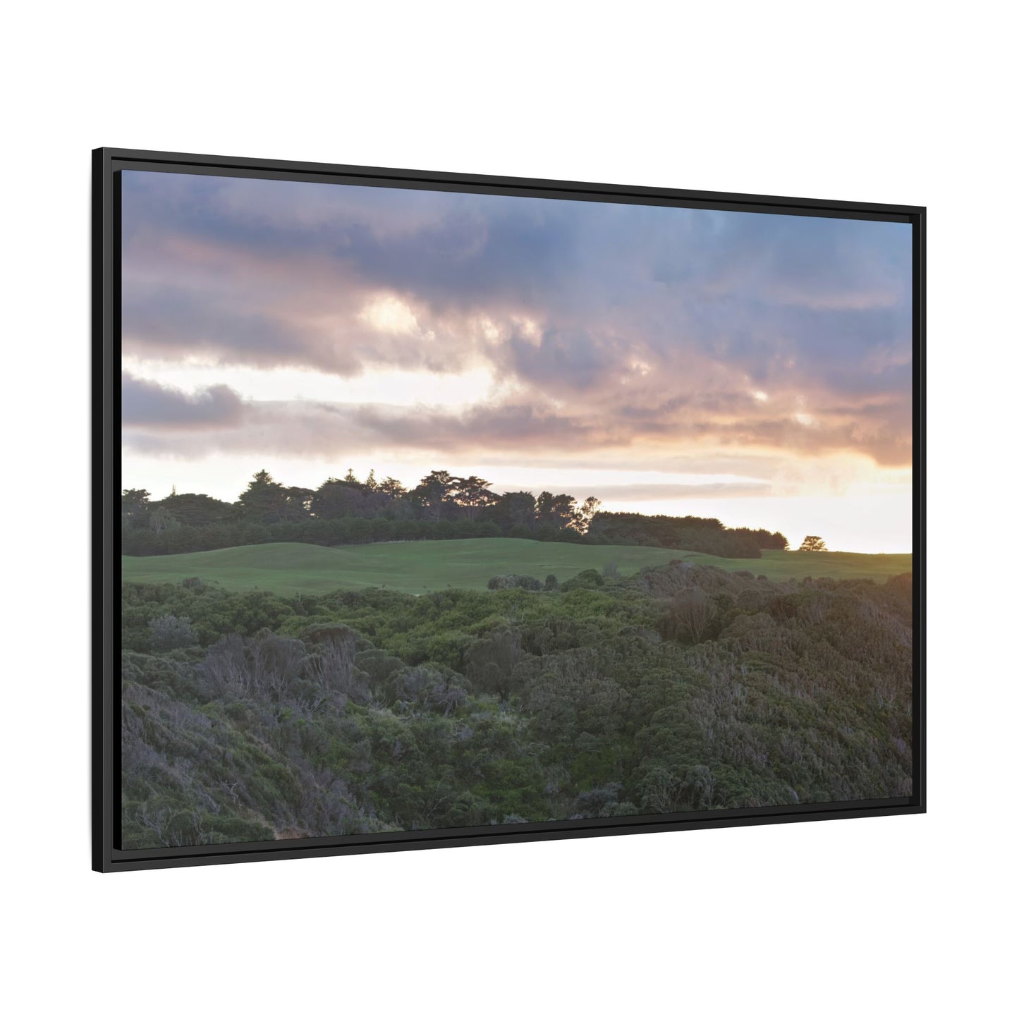 Winter Sunrise on the Mornington Peninsula 6268 - Thick Matte Canvas Print, Framed