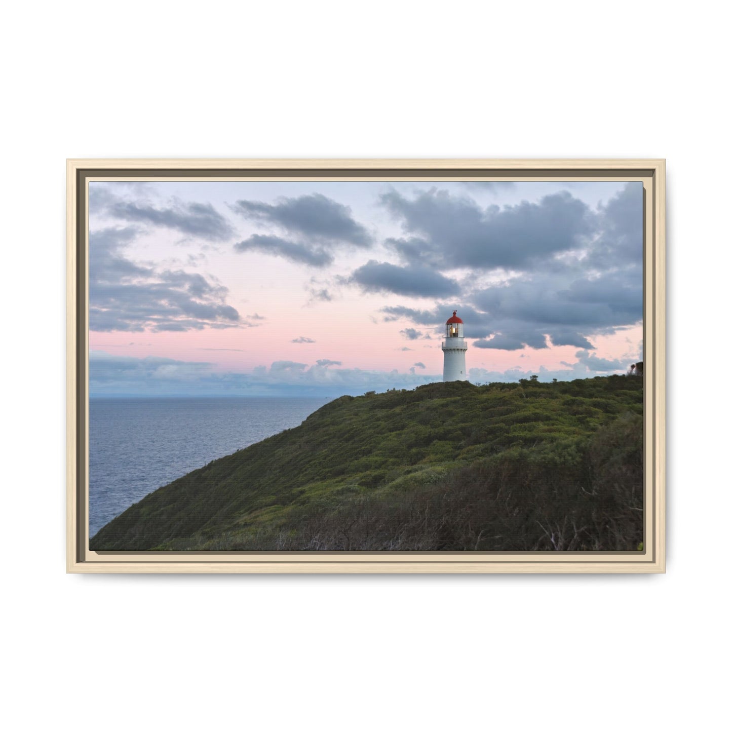 Cape Schank Lighthouse at Sunrise in Winter [6228] | Framed Canvas