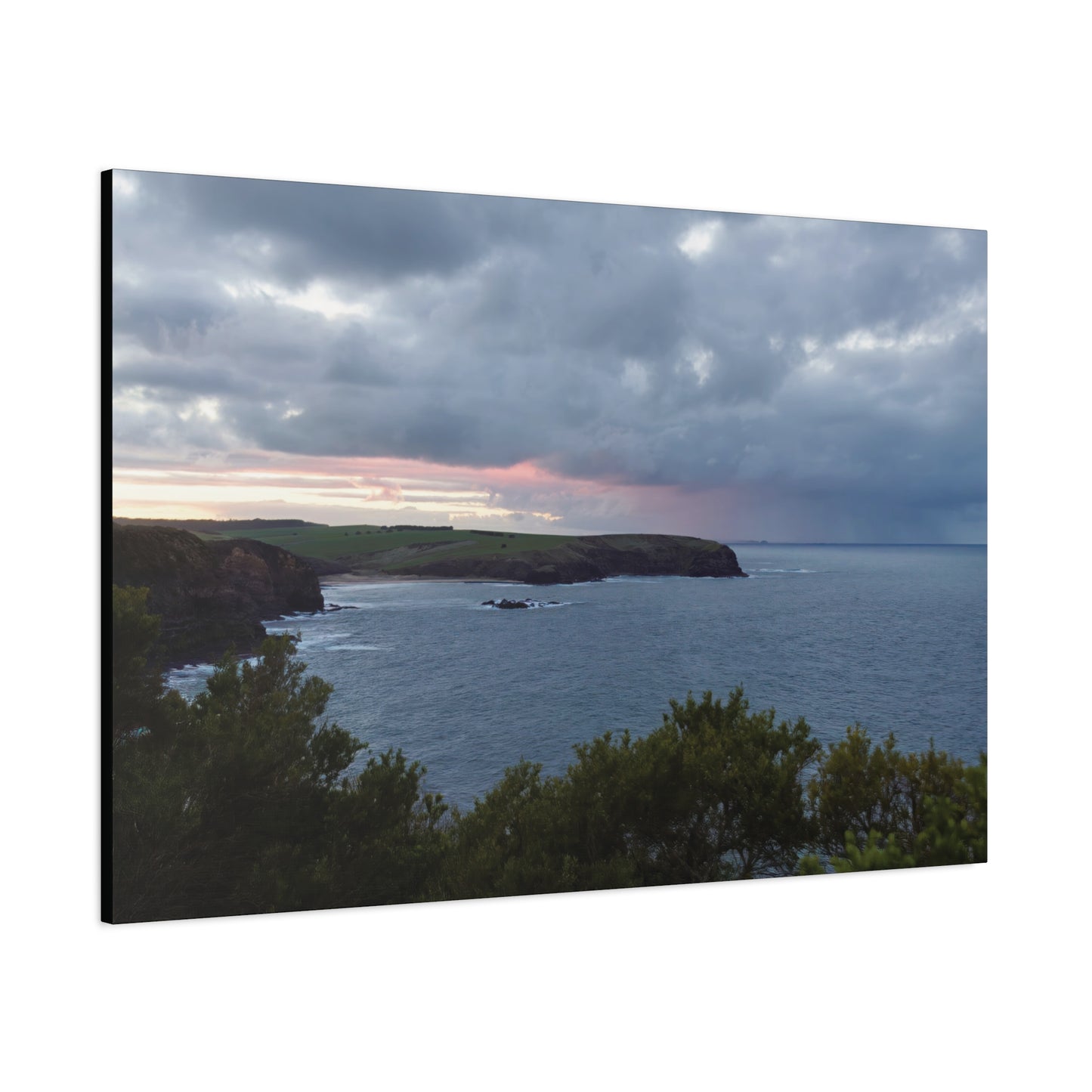 Bushrangers Bay Sunrise 6233: Winter Serenity and Coastal Beauty - Thick Matte Canvas Print