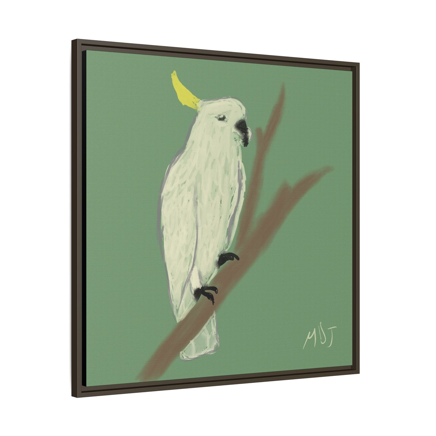 Cockatoo Charm - Framed Canvas Print