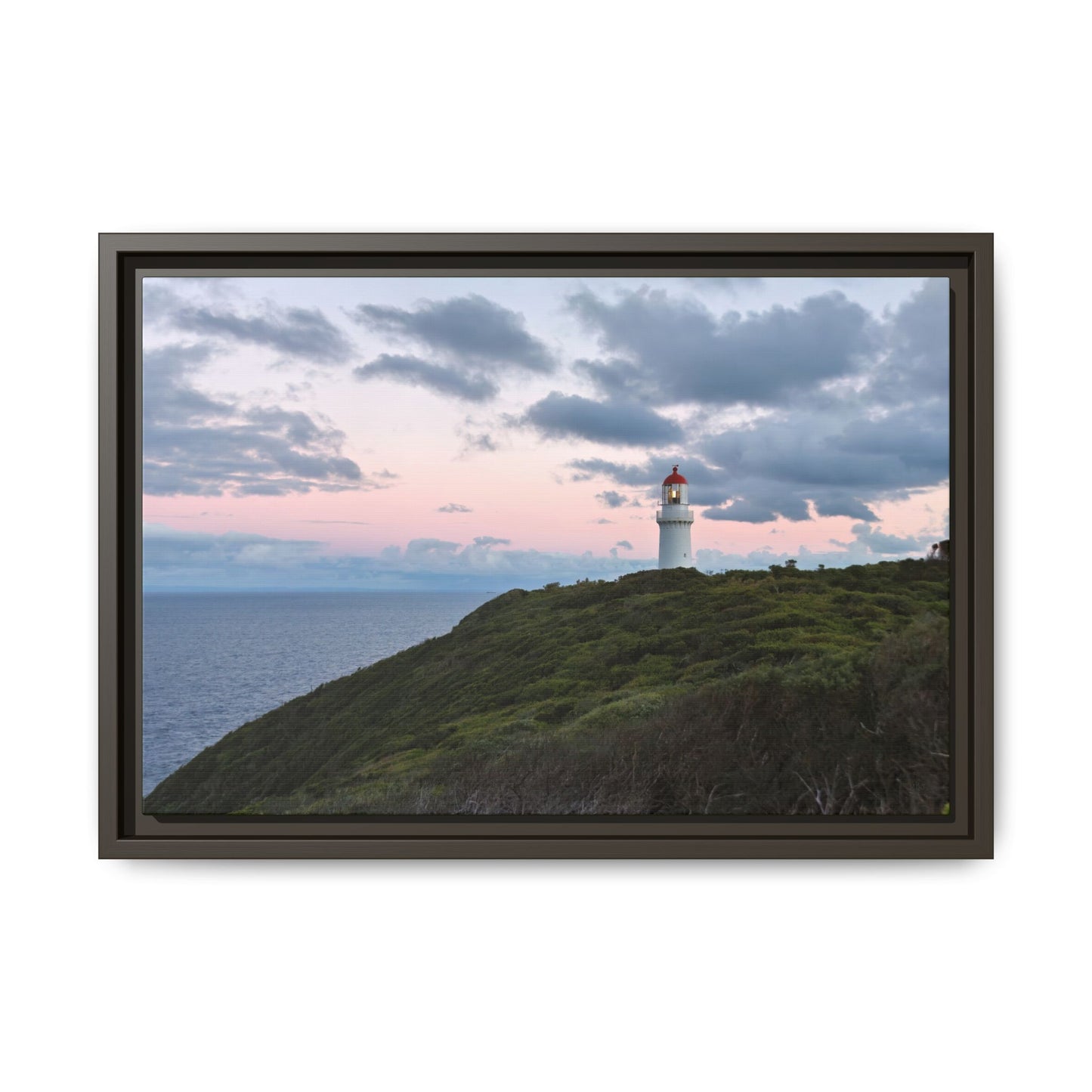 Cape Schank Lighthouse at Sunrise in Winter [6228] | Framed Canvas