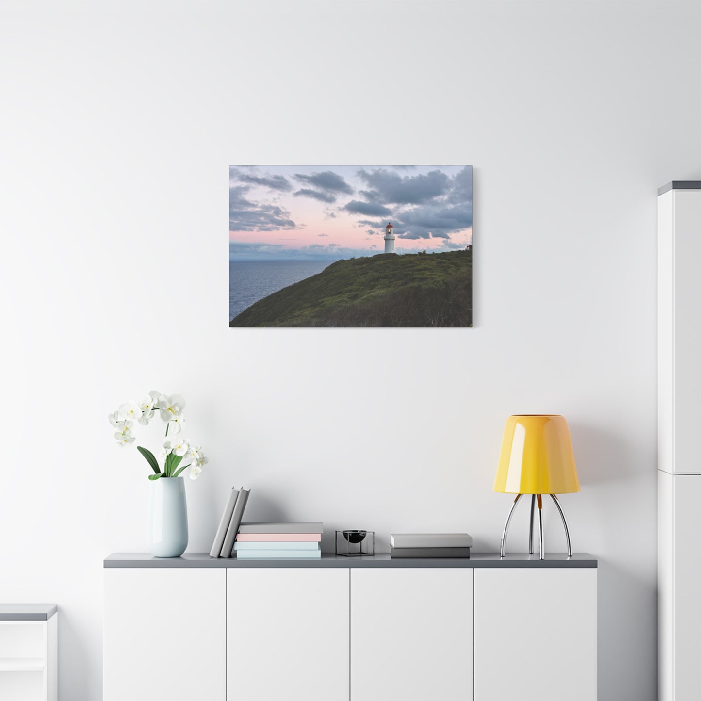 Cape Schank Lighthouse at Sunrise in Winter 6228 - Thick Matte Canvas Print