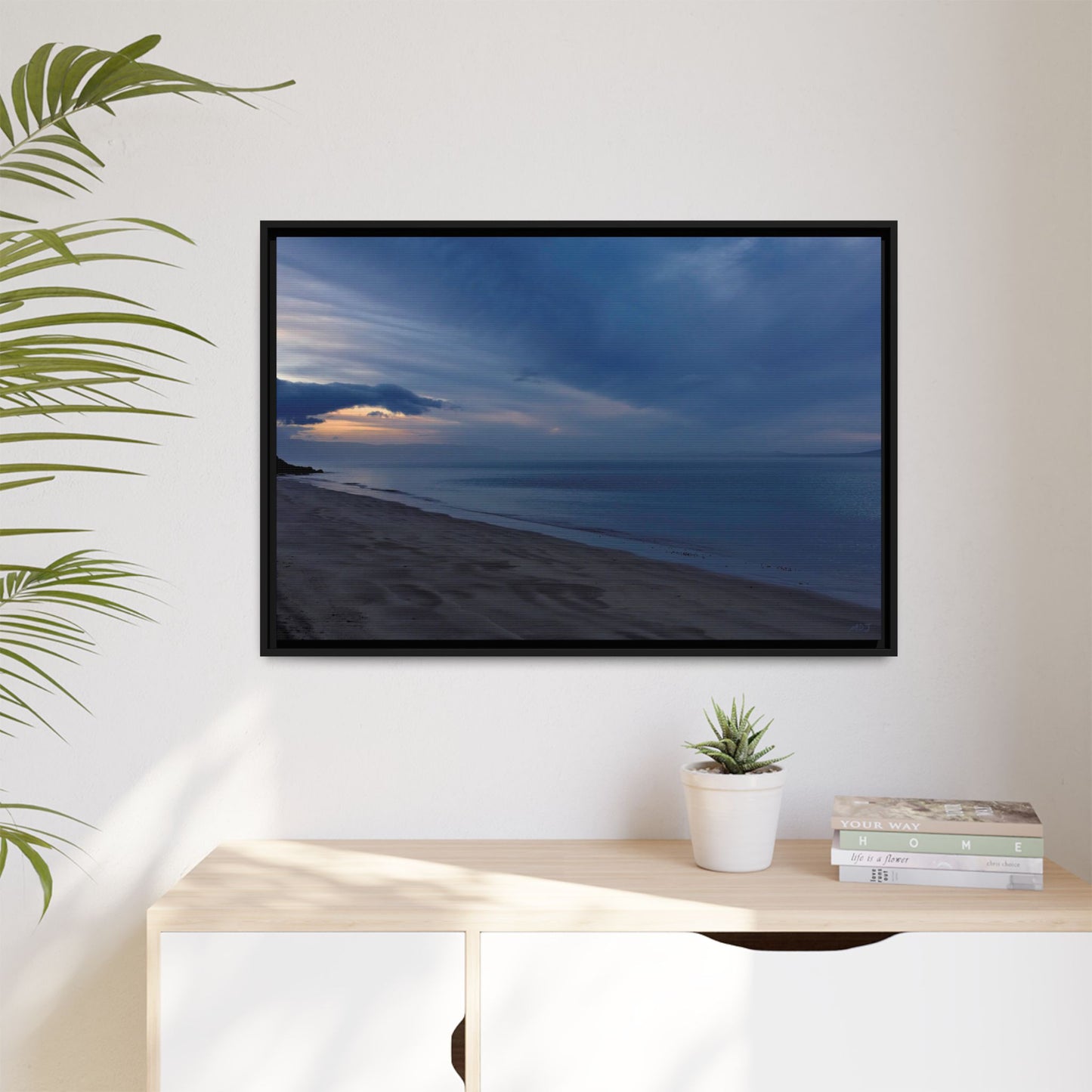 Winter Dawn at Waterloo Beach [6707] | Framed Canvas