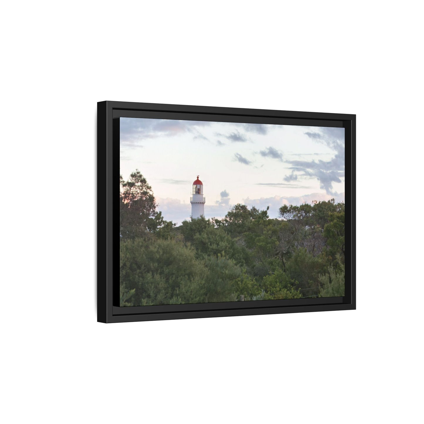 Cape Schank Lighthouse on a Winter Morning 6279 - Framed Canvas Print