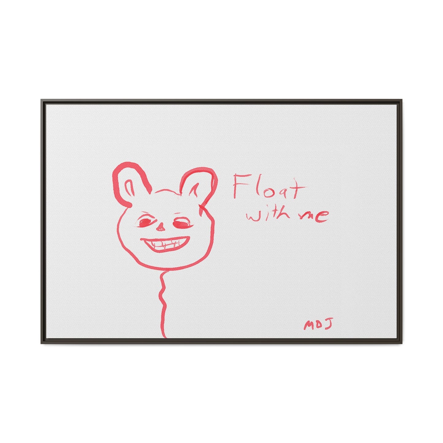 Float with Me - Framed Canvas Print