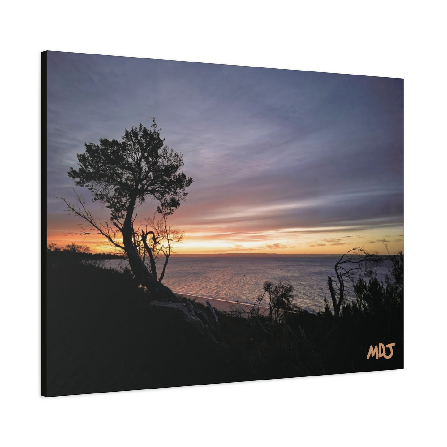 A Tranquil Evening: The Sunset Over Cowes | Stretched Canvas