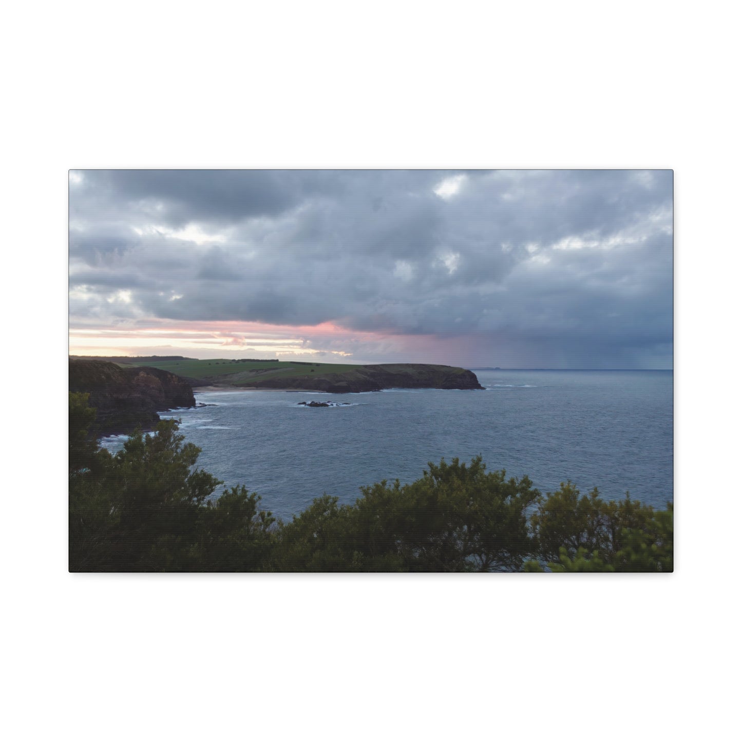 Bushrangers Bay Sunrise 6233: Winter Serenity and Coastal Beauty - Thick Matte Canvas Print