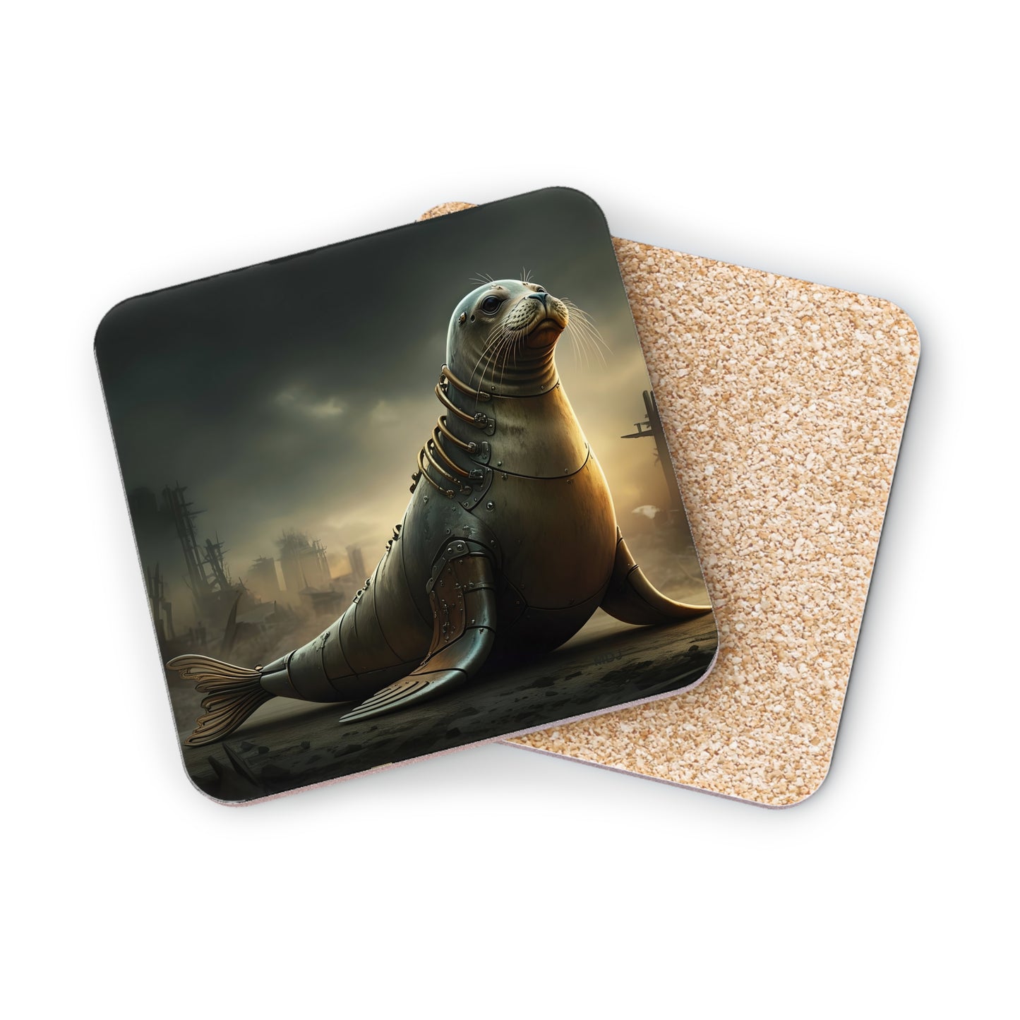 Steampunk Seal 12 - Coasters