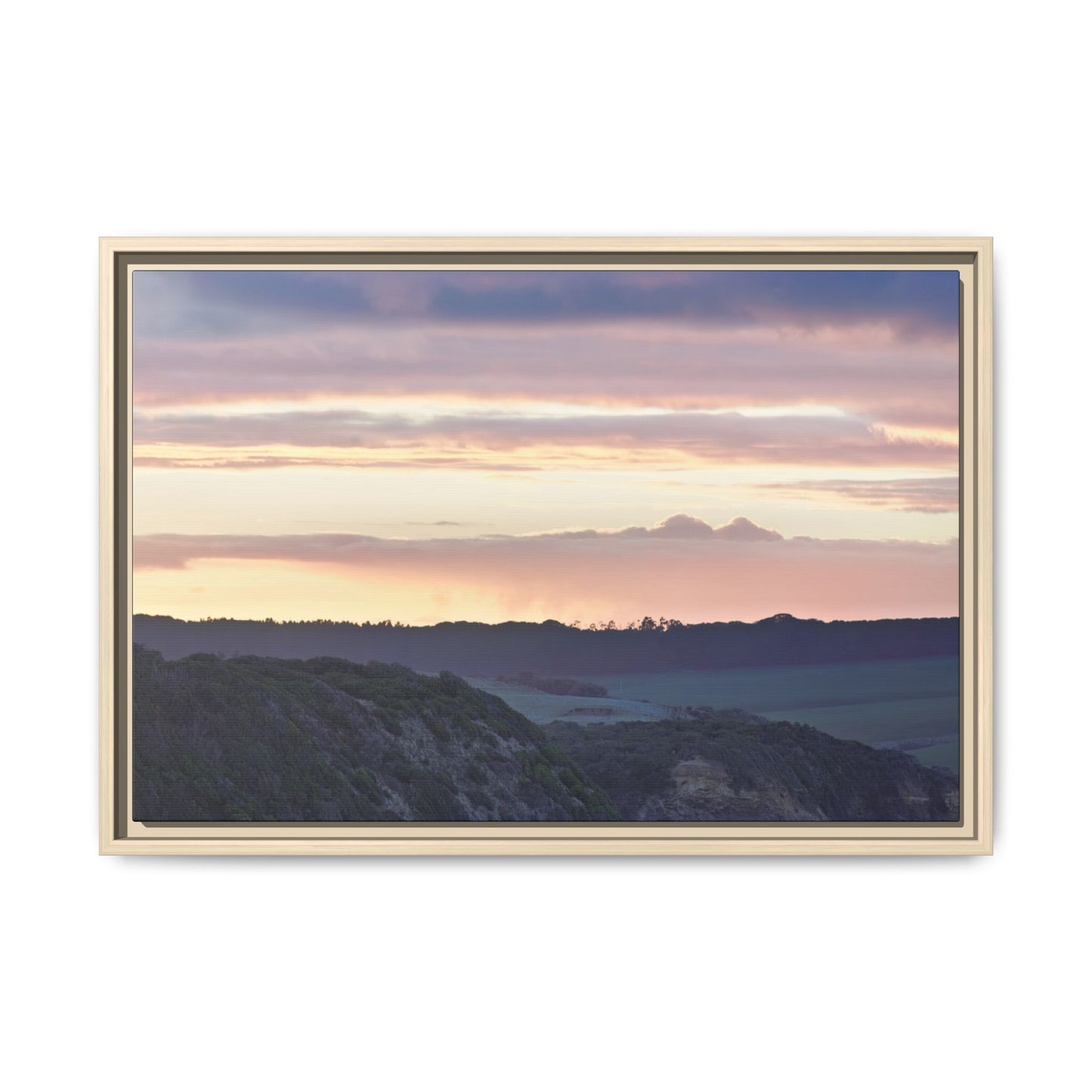Lever de soleil hivernal sur la péninsule de Mornington [6239] | Toile encadrée