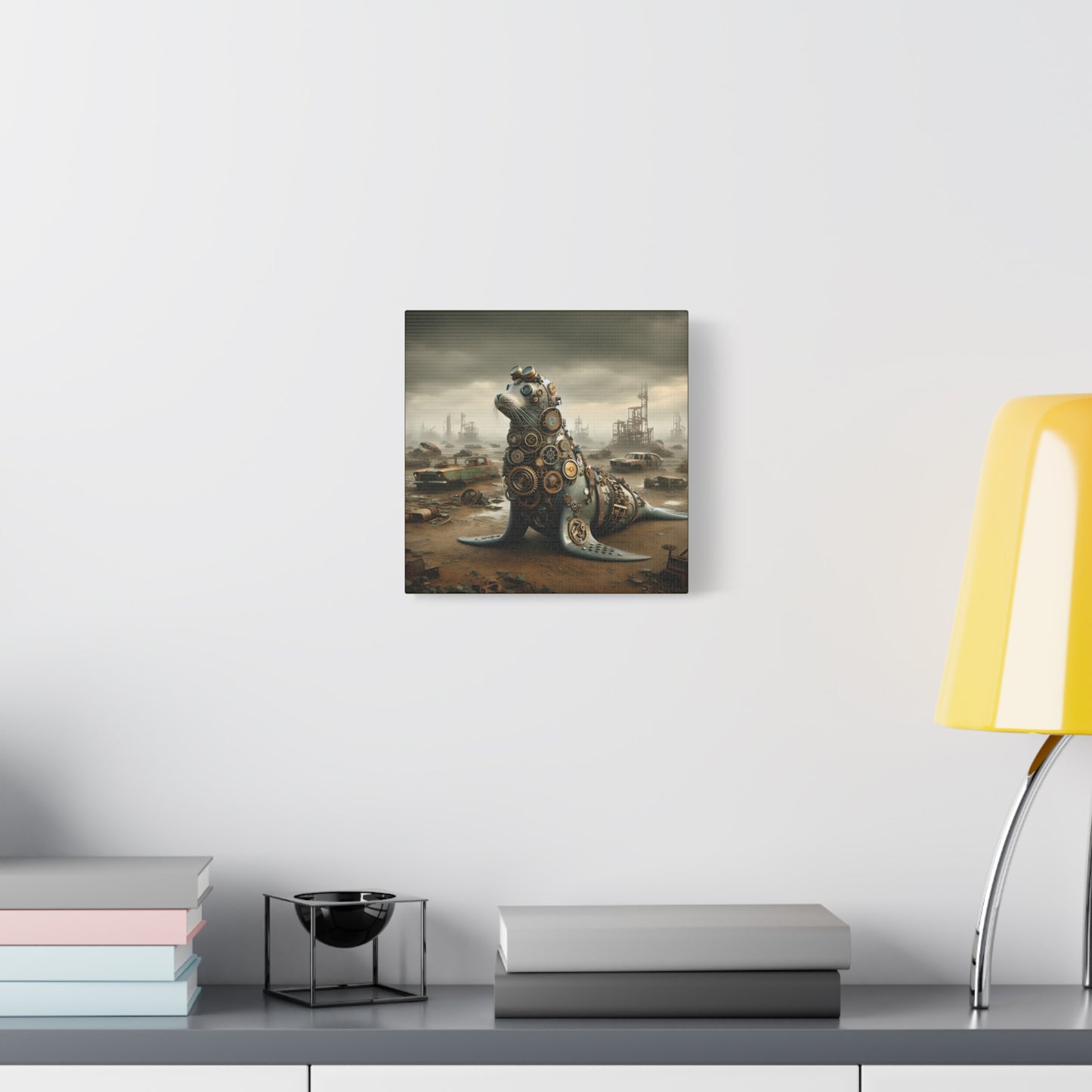 Steampunk Seal 8 - Thick Matte Canvas Print