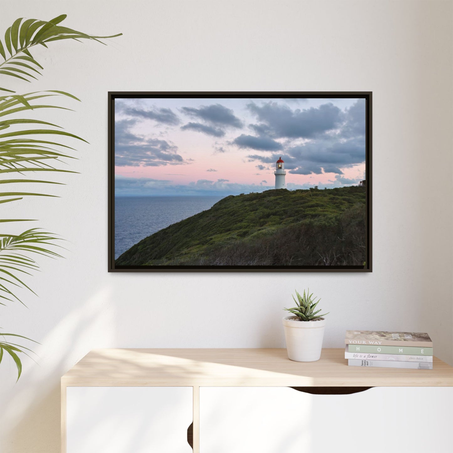 Cape Schank Lighthouse at Sunrise in Winter [6228] | Framed Canvas