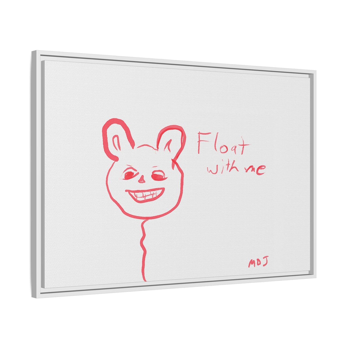 Float with Me - Framed Canvas Print