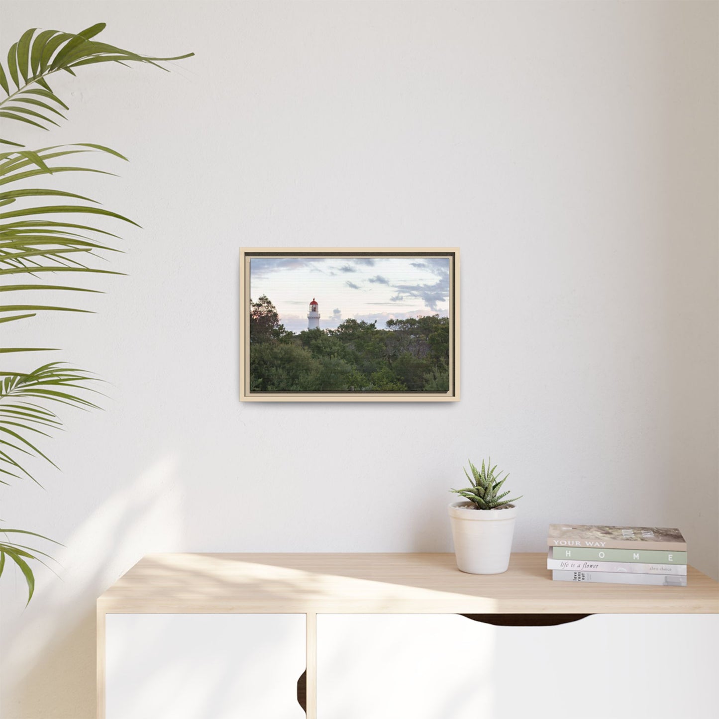 Cape Schank Lighthouse on a Winter Morning 6279 - Framed Canvas Print