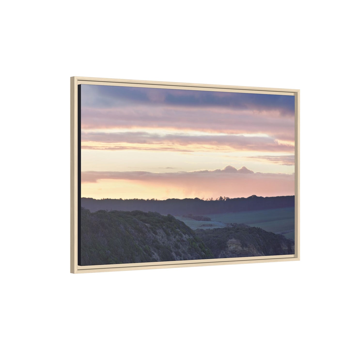 Lever de soleil hivernal sur la péninsule de Mornington [6239] | Toile encadrée