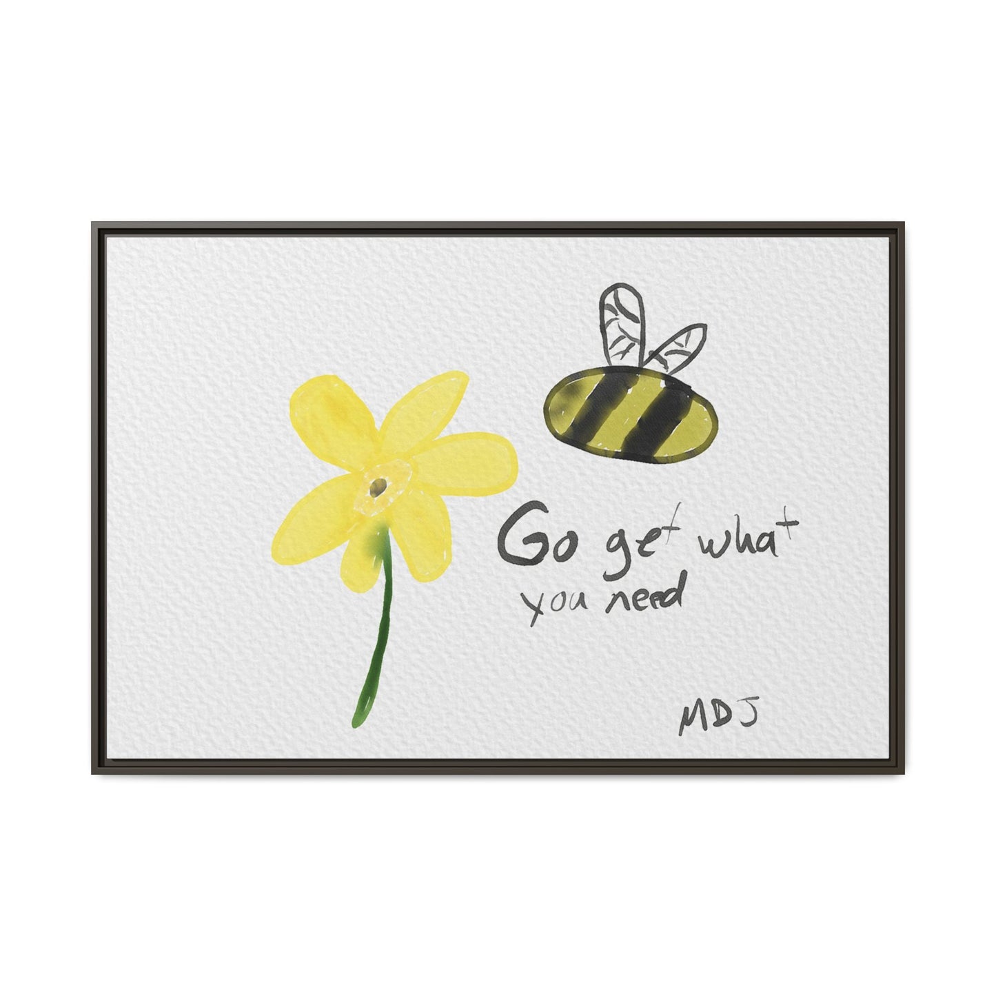 Bumble Flower | The Framed Canvas Deployment