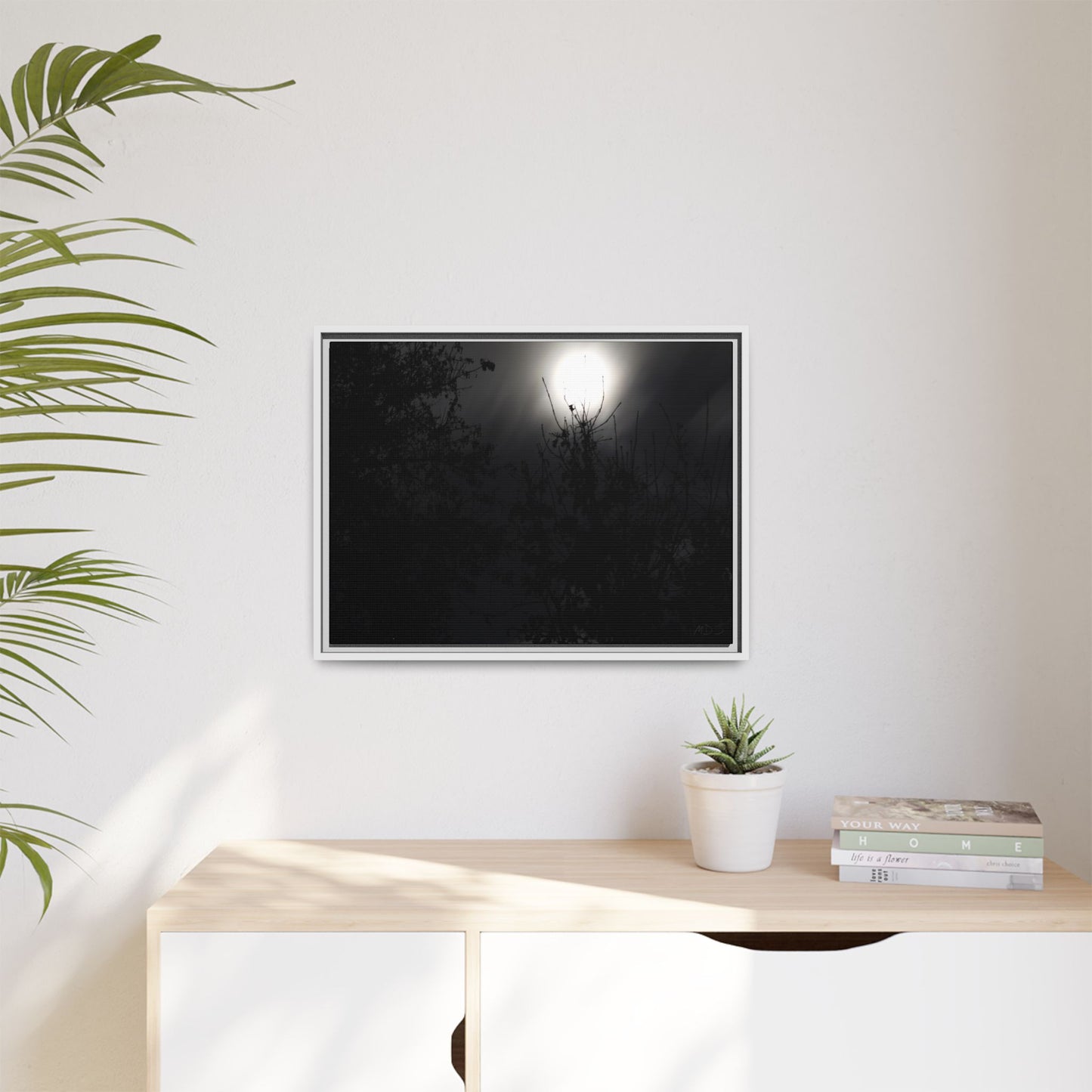 A Dance of Shadows Beneath the Moonlight [28] | Framed Canvas