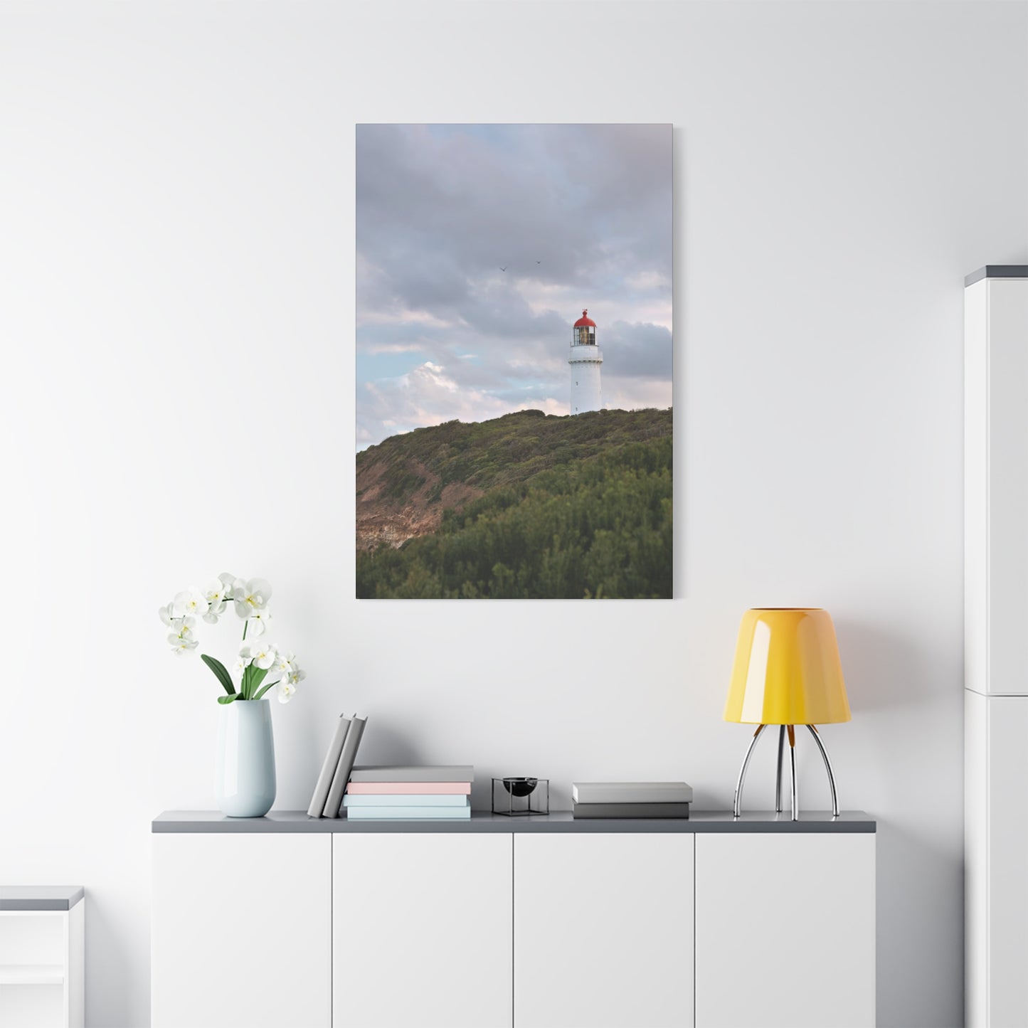 Cape Schank Lighthouse in Winter Light 6286 - Thick Matte Canvas Print